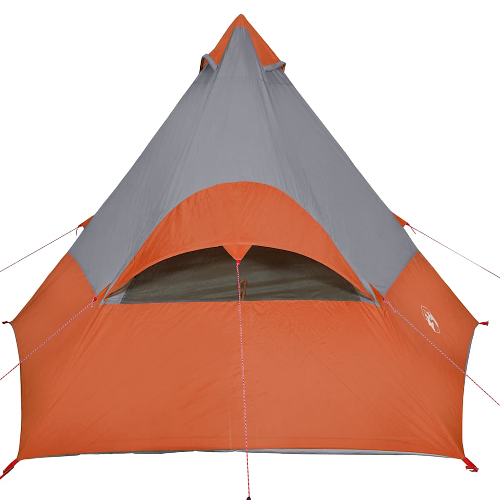 Tenda da Campeggio Tipi 7 Persone Arancione Impermeabile