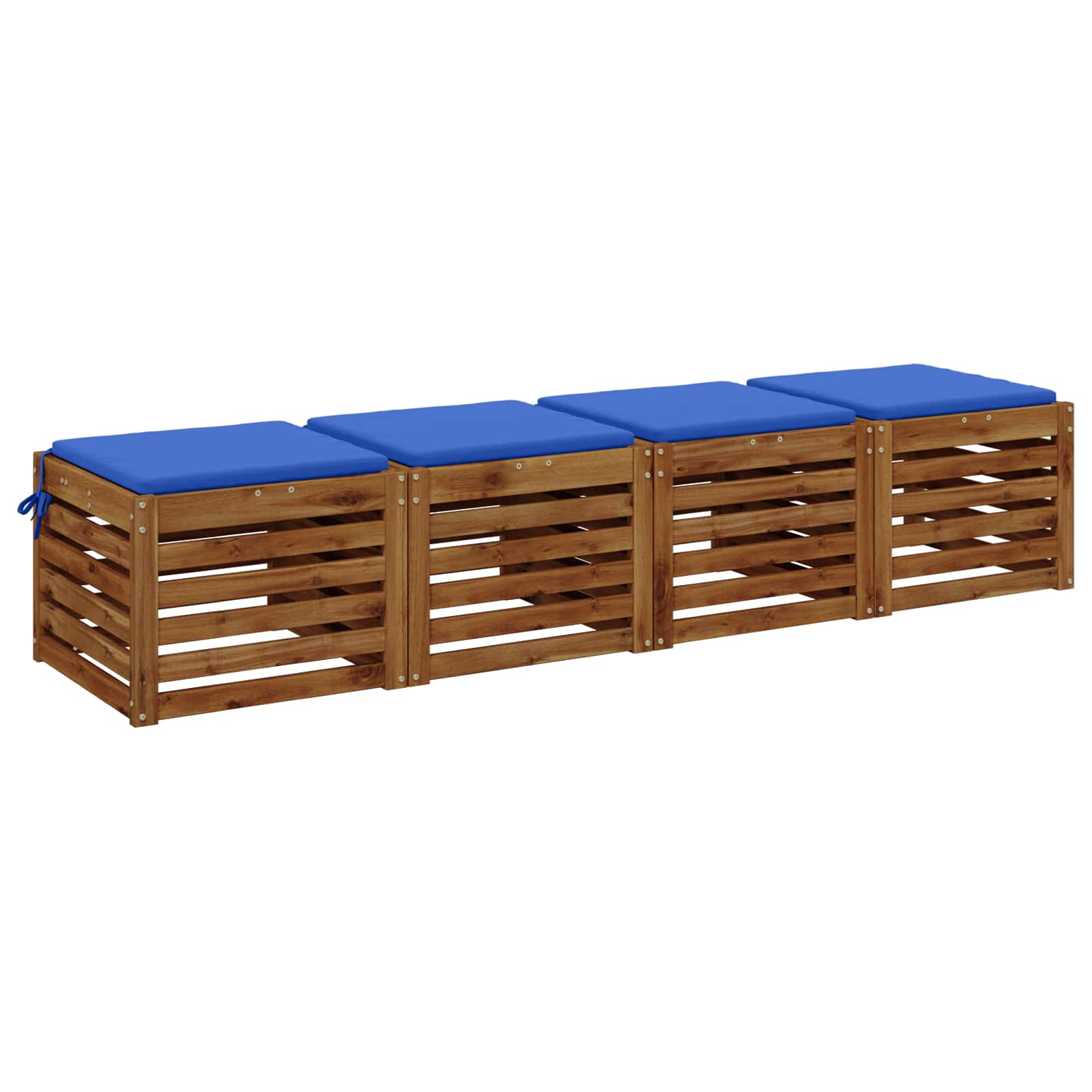 Cuscini per Sedia in 4 Pezzi SOEST 4 pz 100% Poliestere