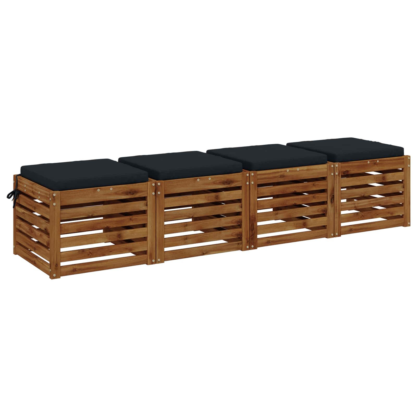 Cuscini per Sedia in 4 Pezzi SOEST 4 pz 100% Poliestere