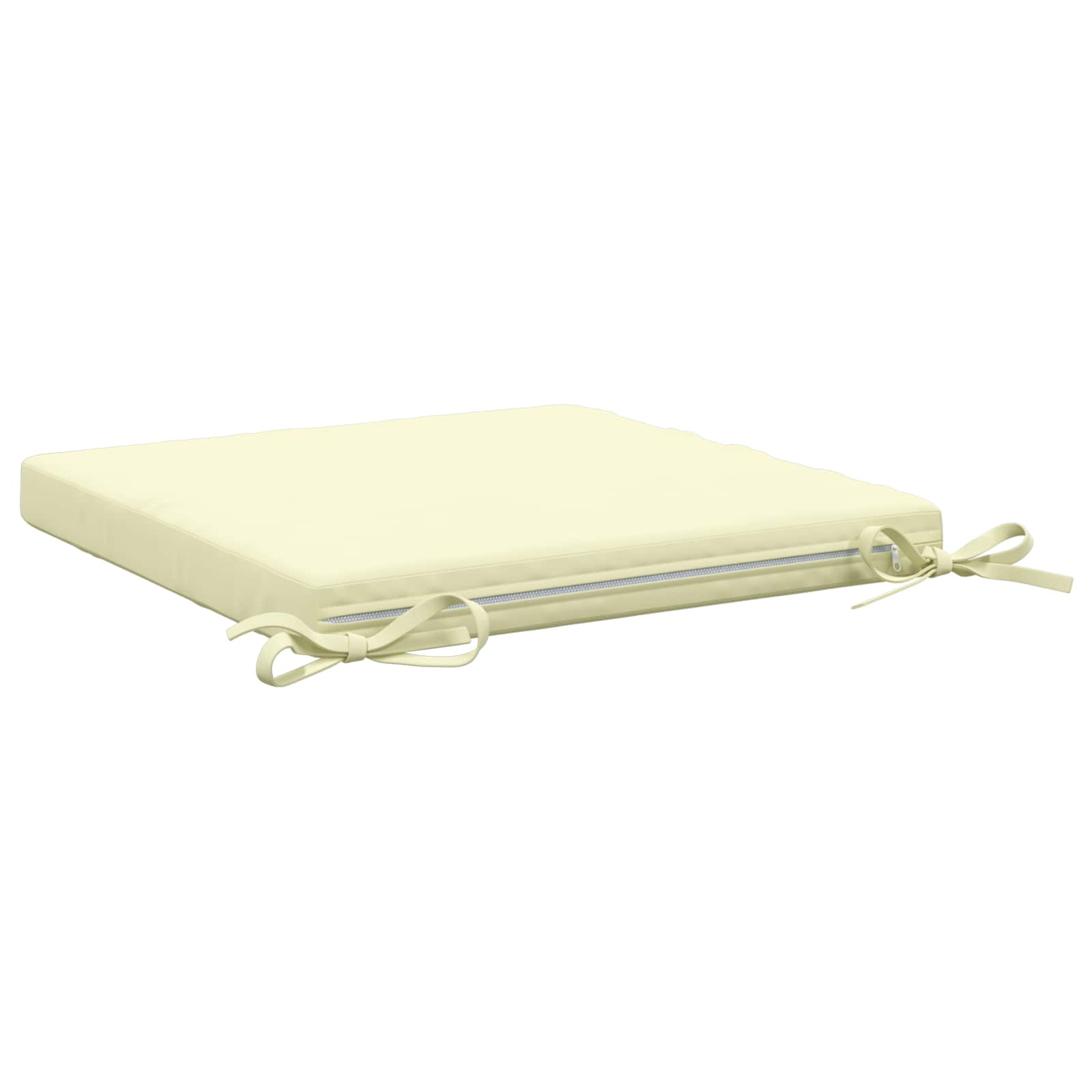 Cuscini per Sedia in 4 Pezzi SOEST 4 pz 100% Poliestere Crema