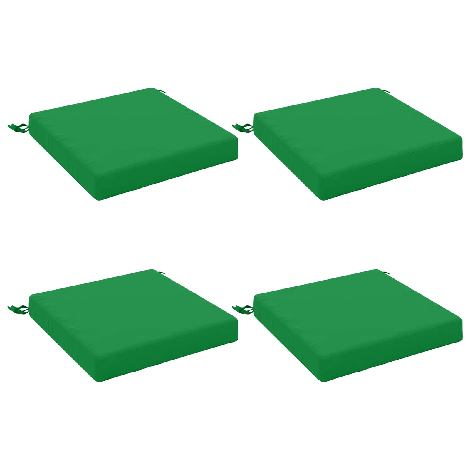 Cuscini per Sedia in 4 Pezzi SOEST 4 pz 100% Poliestere Verde