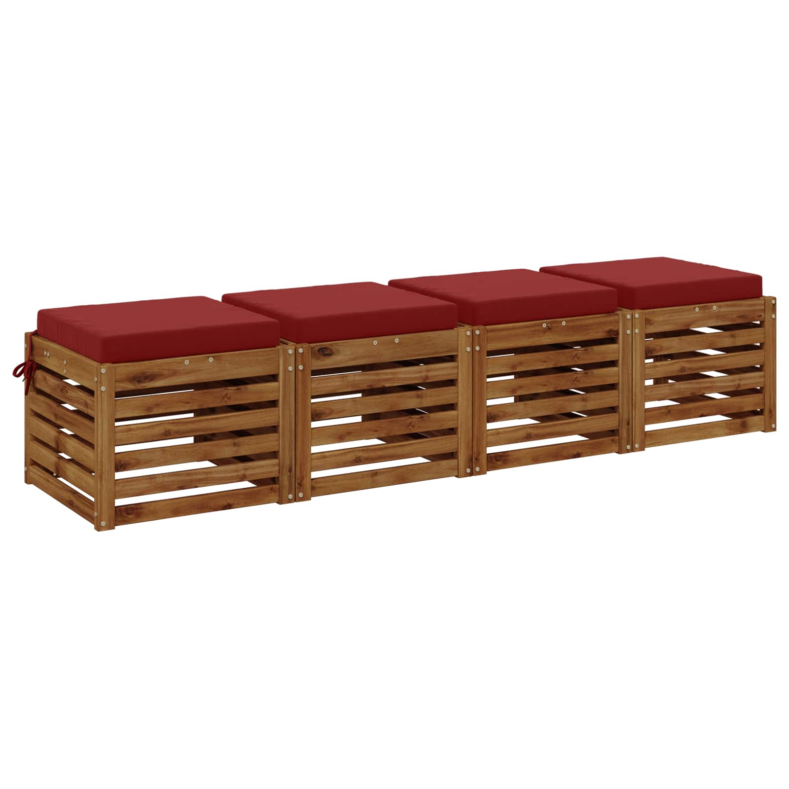 Cuscini per Sedia in 4 Pezzi SOEST 4 pz 100% Poliestere