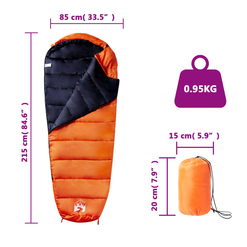 Sacco a Pelo Mummia da Campeggio per Adulti 3 Stagioni