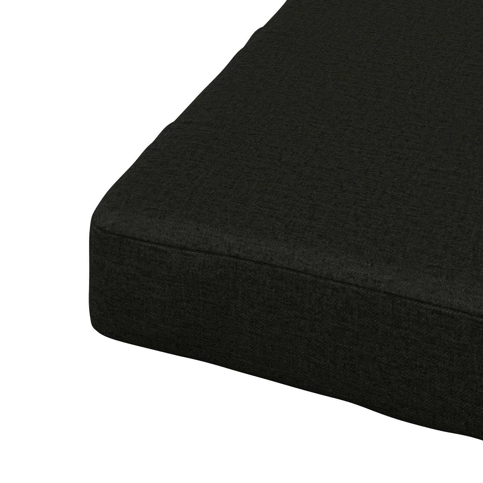 Cuscino per Sedia in Unico Pezzo SOEST 100% Poliestere Nero