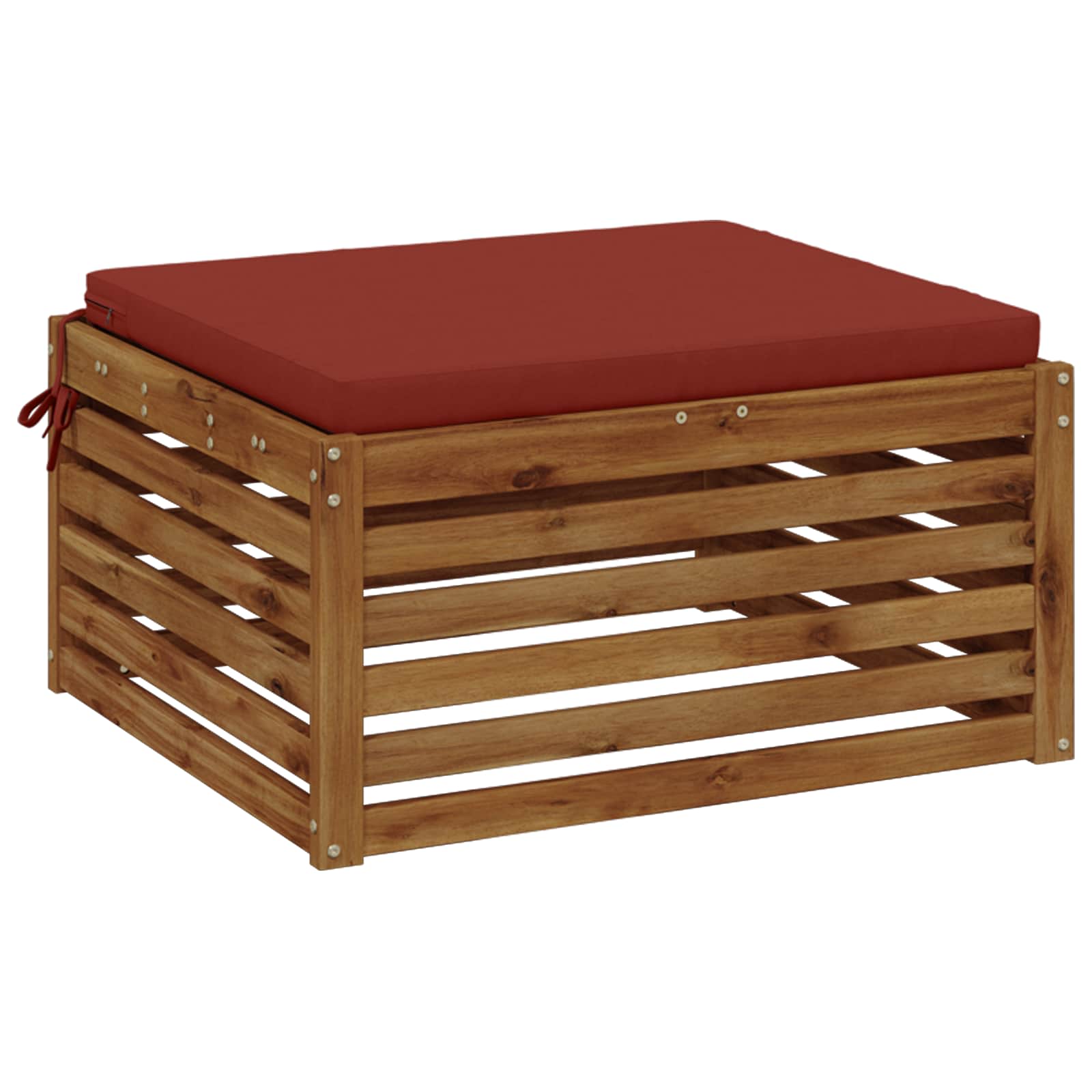 Cuscino per Sedia in Unico Pezzo SOEST 100% Poliestere Rosso