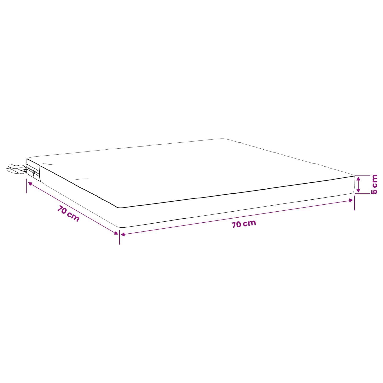 Cuscini per Sedia in 4 Pezzi SOEST 4 pz 100% Poliestere