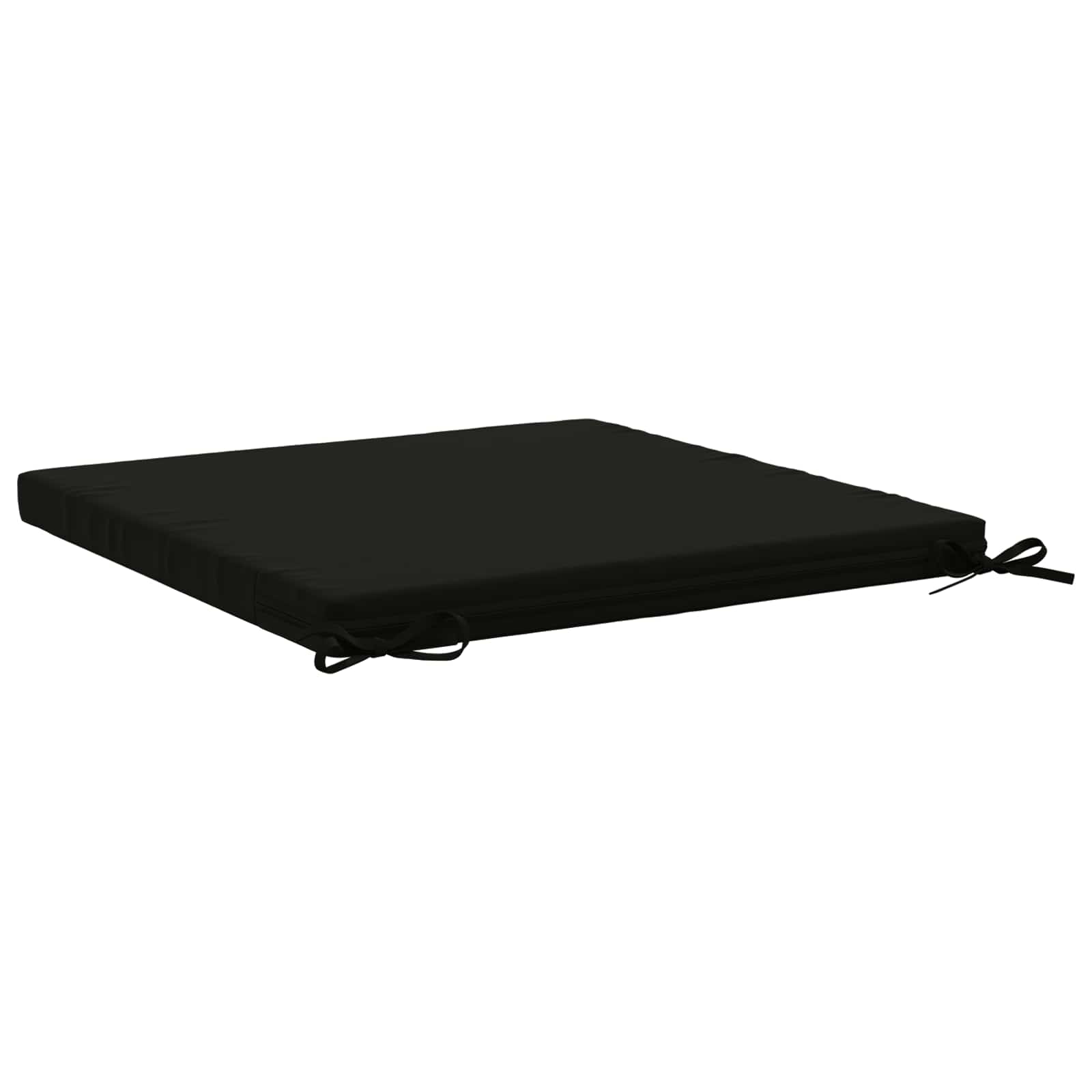 Cuscini per Sedia in 4 Pezzi SOEST 4 pz 100% Poliestere Nero