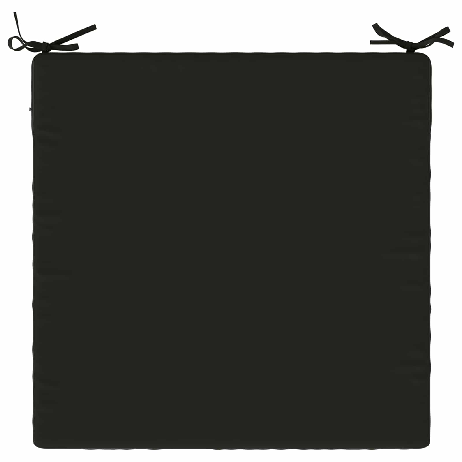 Cuscini per Sedia in 4 Pezzi SOEST 4 pz 100% Poliestere Nero