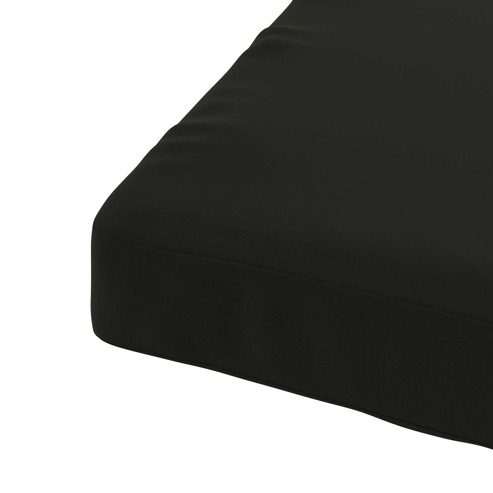 Cuscini per Sedia in 4 Pezzi SOEST 4 pz 100% Poliestere Nero
