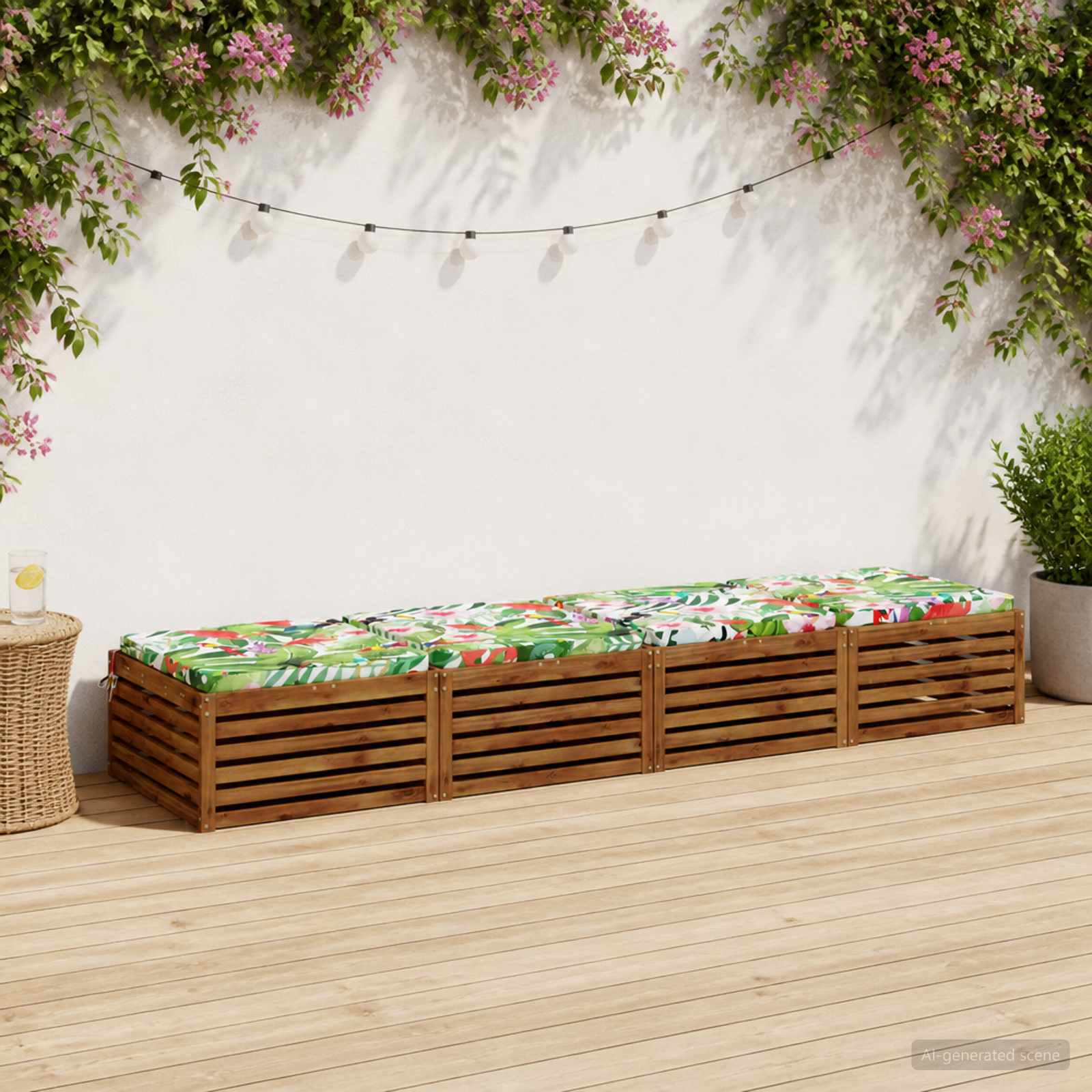Cuscini per Sedia in 4 Pezzi SOEST 4 pz 100% Poliestere