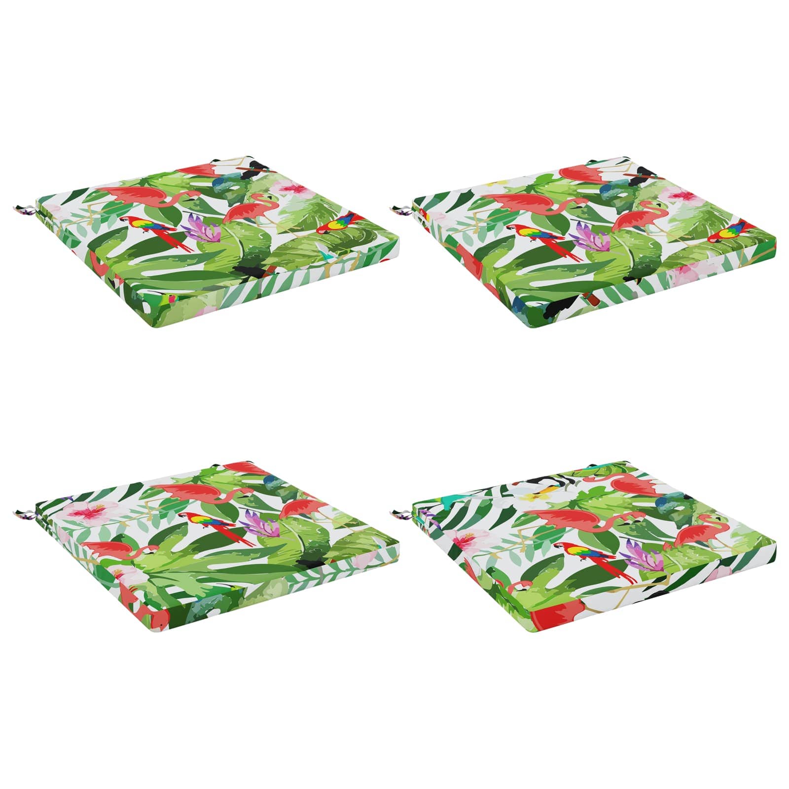 Cuscini per Sedia in 4 Pezzi SOEST 4 pz 100% Poliestere