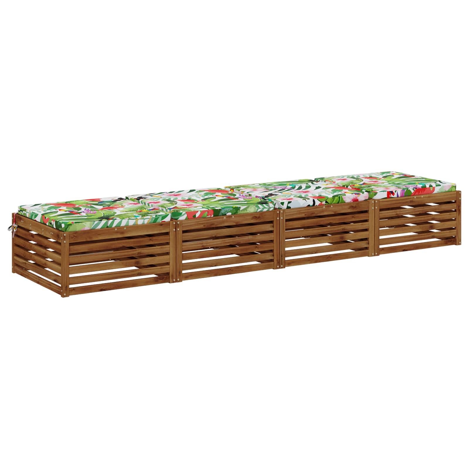 Cuscini per Sedia in 4 Pezzi SOEST 4 pz 100% Poliestere