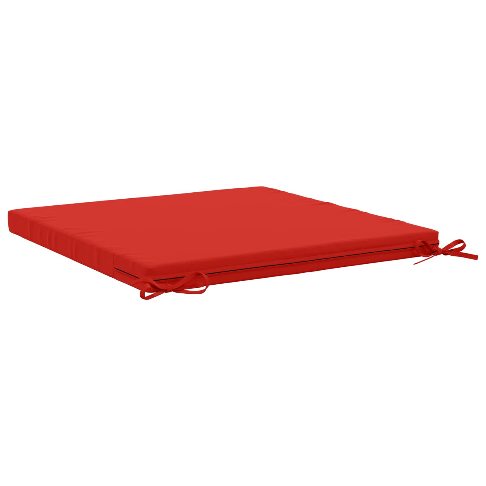 Cuscini per Sedia in 4 Pezzi SOEST 4 pz 100% Poliestere Rosso
