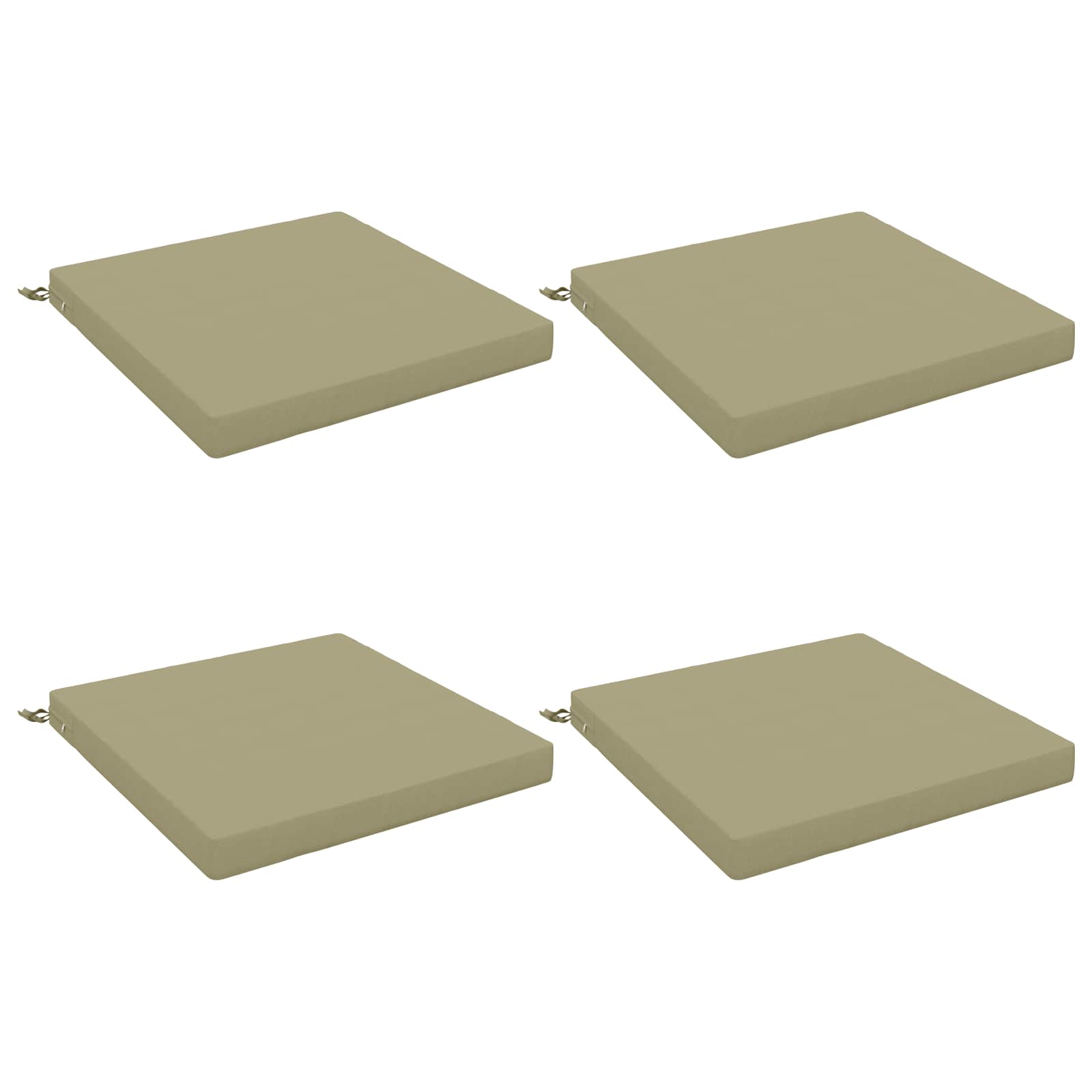 Cuscini per Sedia in 4 Pezzi SOEST 4 pz 100% Poliestere