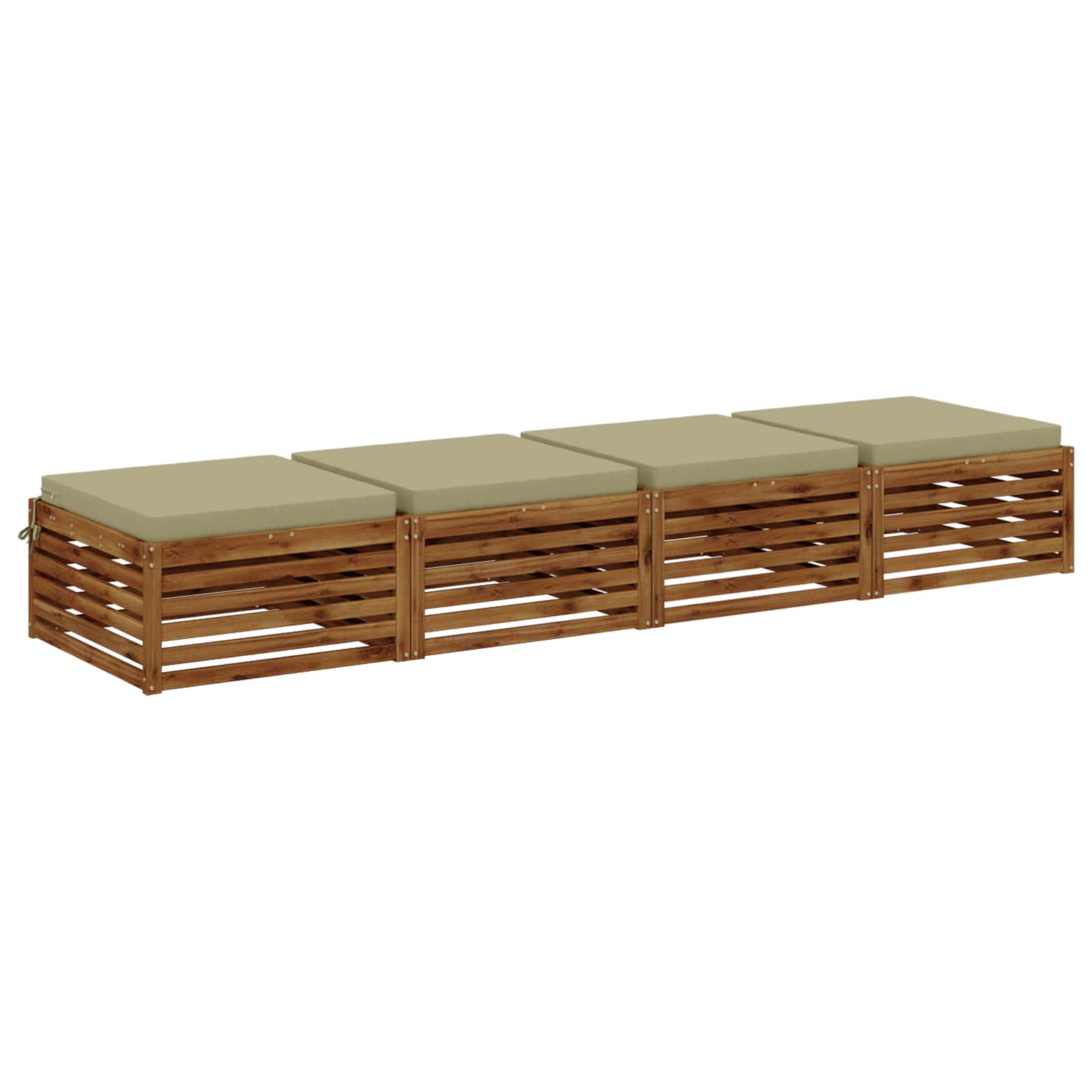 Cuscini per Sedia in 4 Pezzi SOEST 4 pz 100% Poliestere