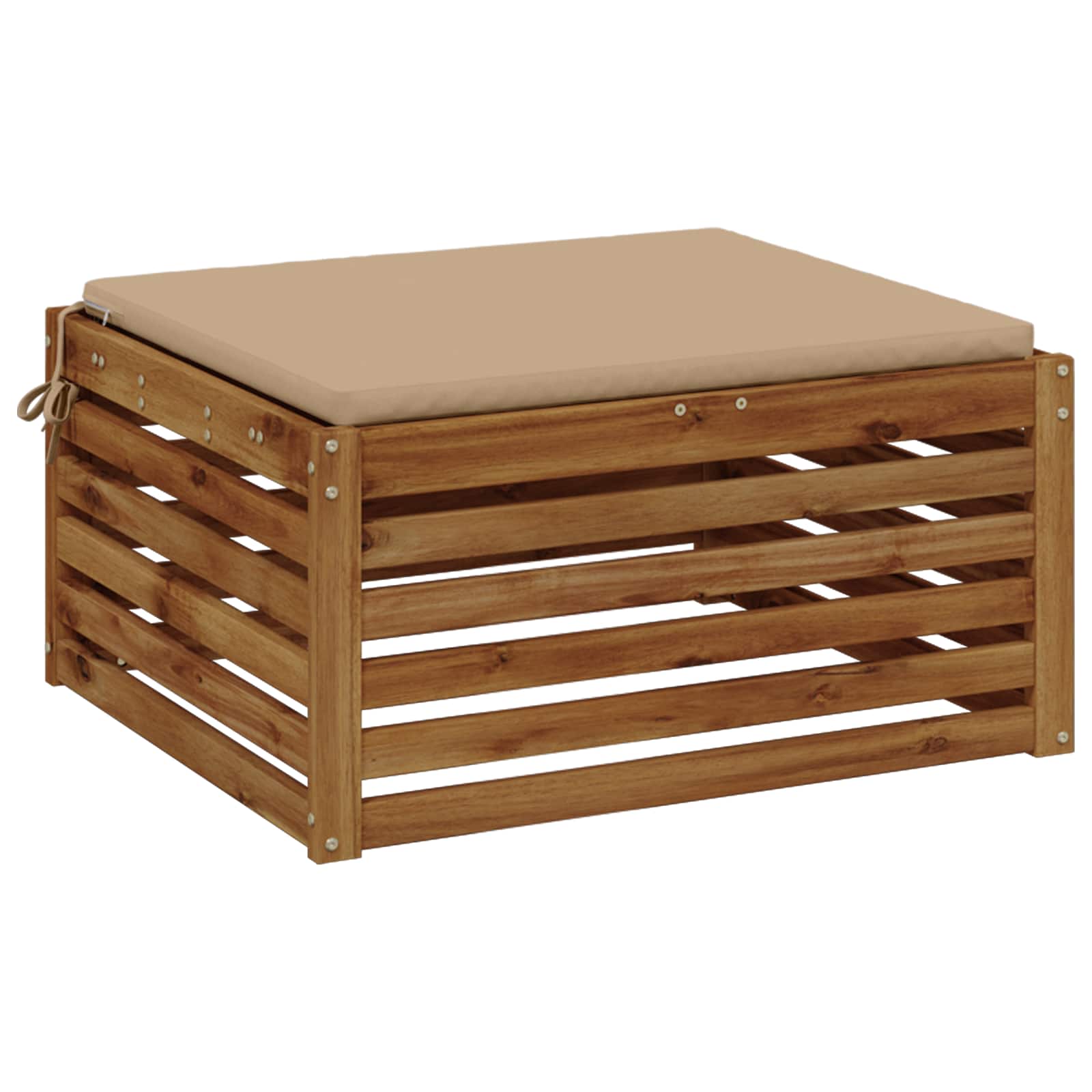 Cuscino per Sedia in Unico Pezzo SOEST 100% Poliestere Sabbia