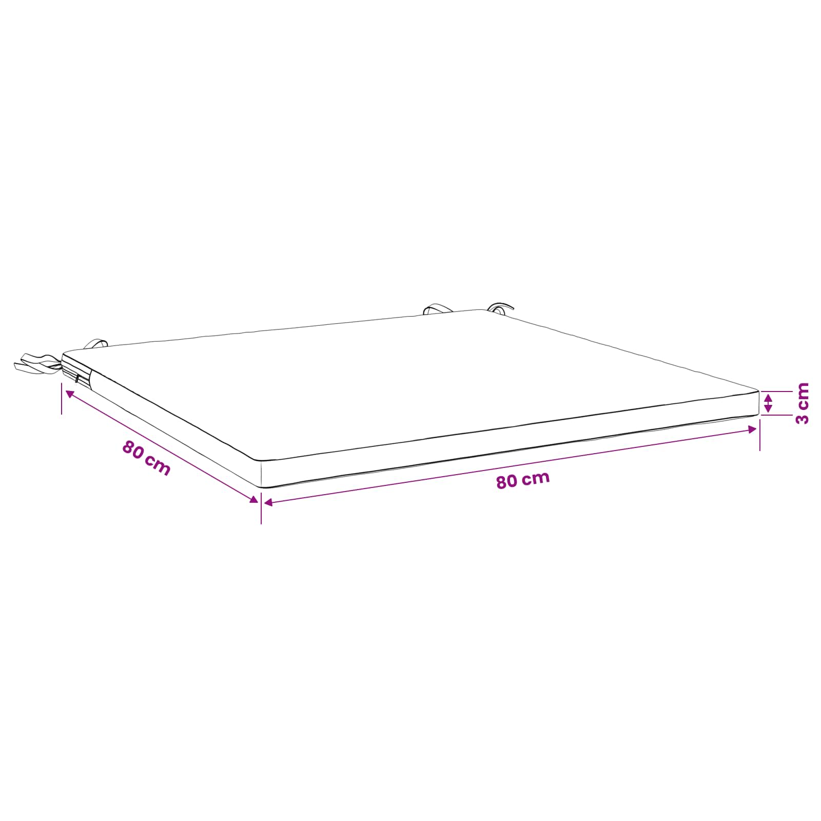 Cuscino per Sedia in Unico Pezzo SOEST 100% Poliestere Sabbia