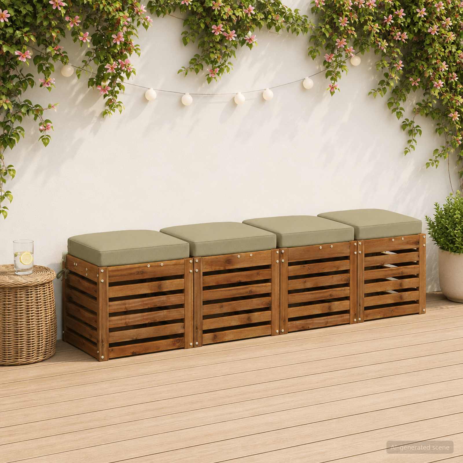 Cuscini per sedile a 4 pezzi SOEST 4 pcs 100% Poliestere