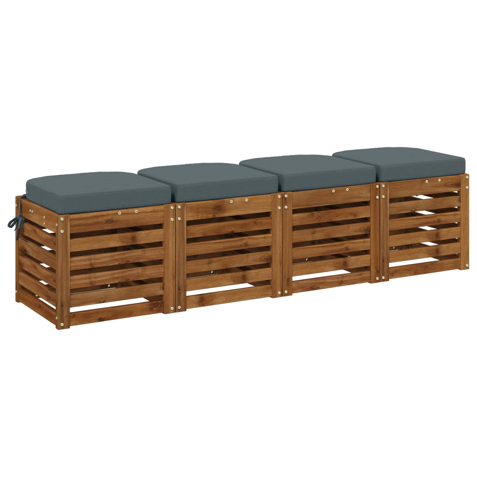 Cuscini per sedile a 4 pezzi SOEST 4 pcs 100% Poliestere Blu