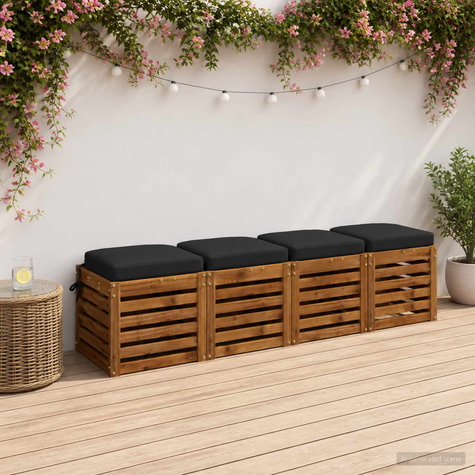 Cuscini per sedile a 4 pezzi SOEST 4 pcs 100% Poliestere
