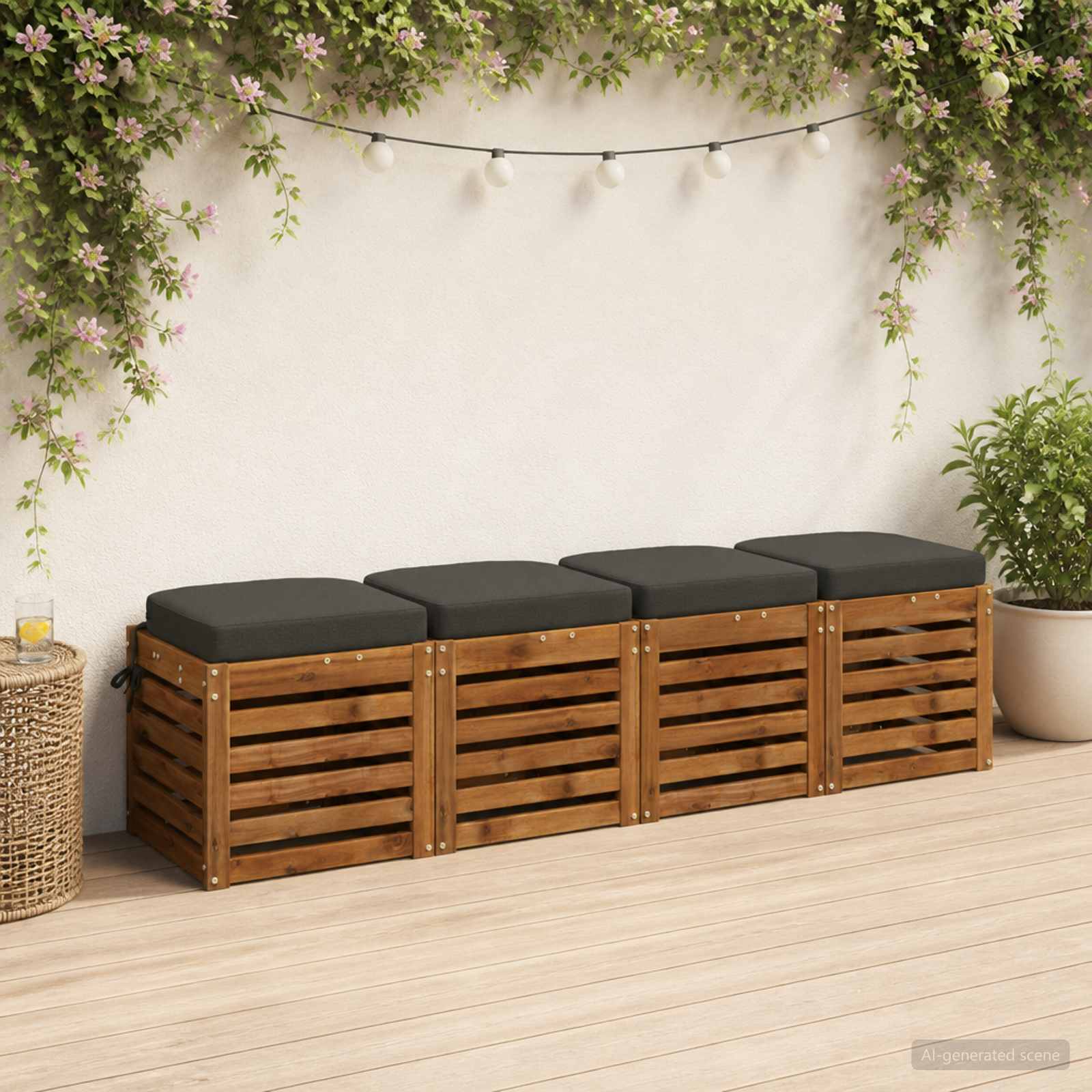 Cuscini per sedile a 4 pezzi SOEST 4 pcs 100% Poliestere