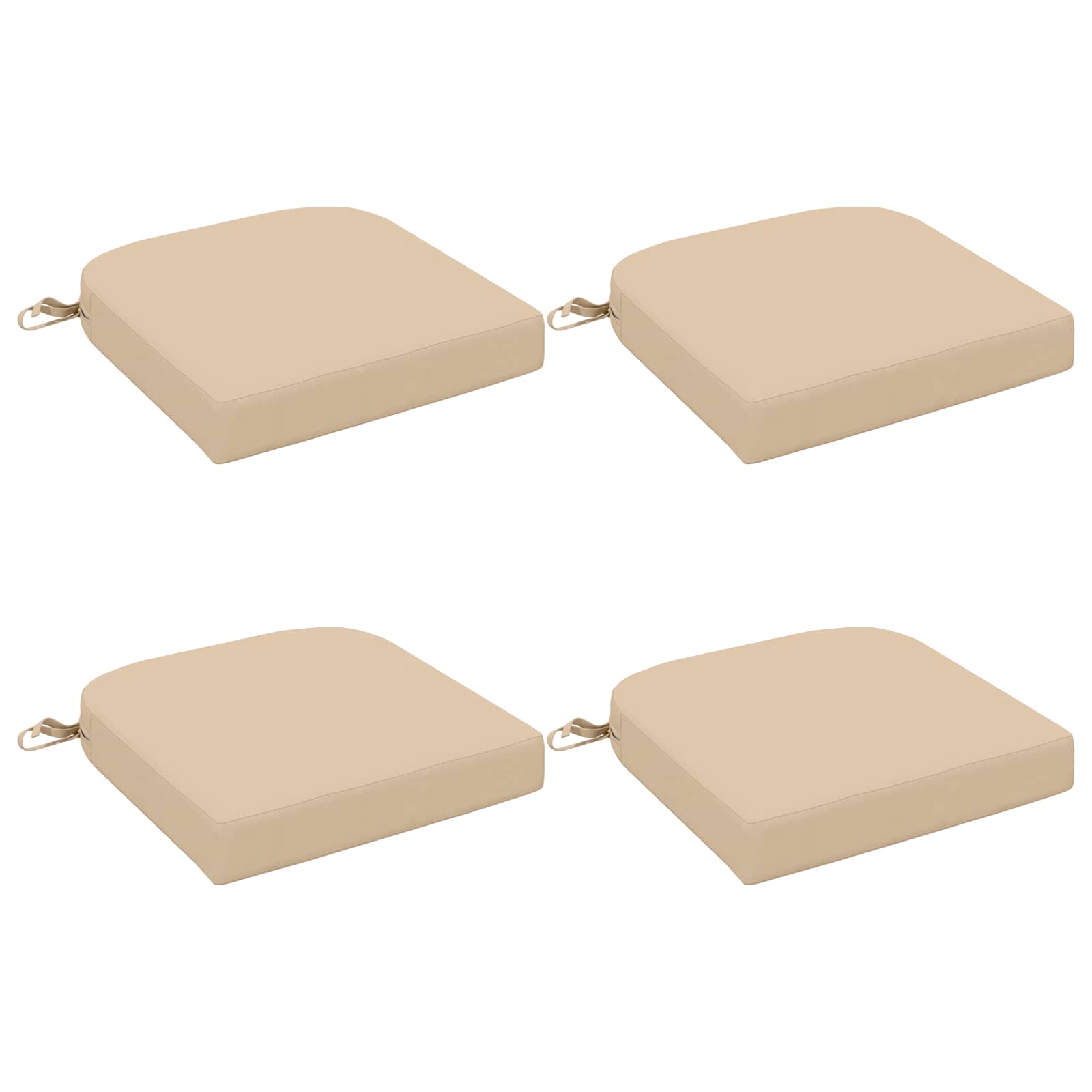 Cuscini per sedile a 4 pezzi SOEST 4 pcs 100% Poliestere Crema