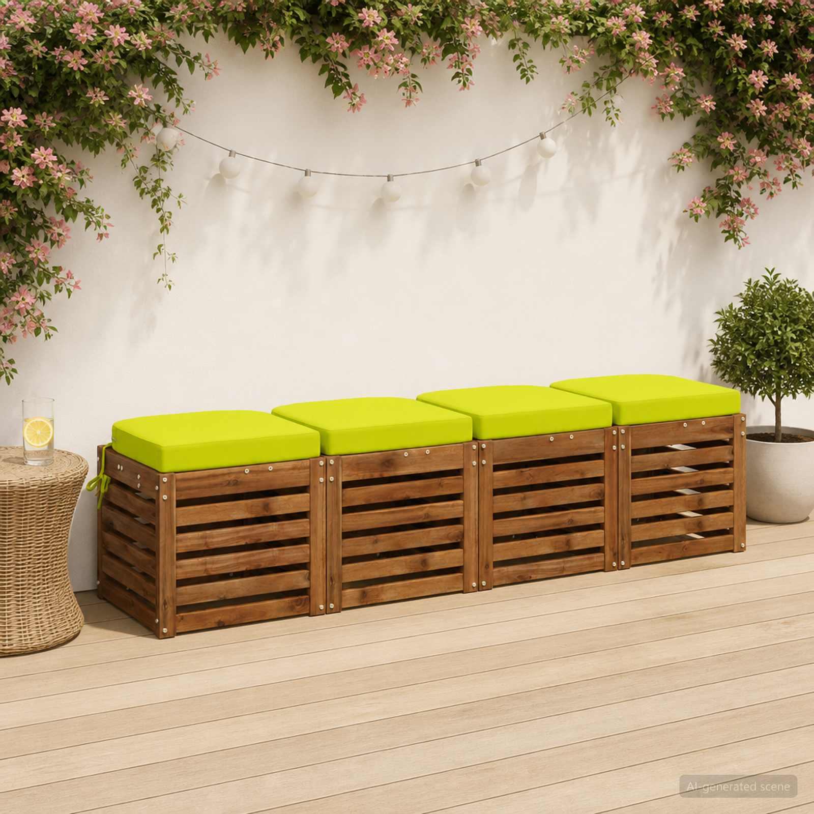 Cuscini per sedile a 4 pezzi SOEST 4 pcs 100% Poliestere