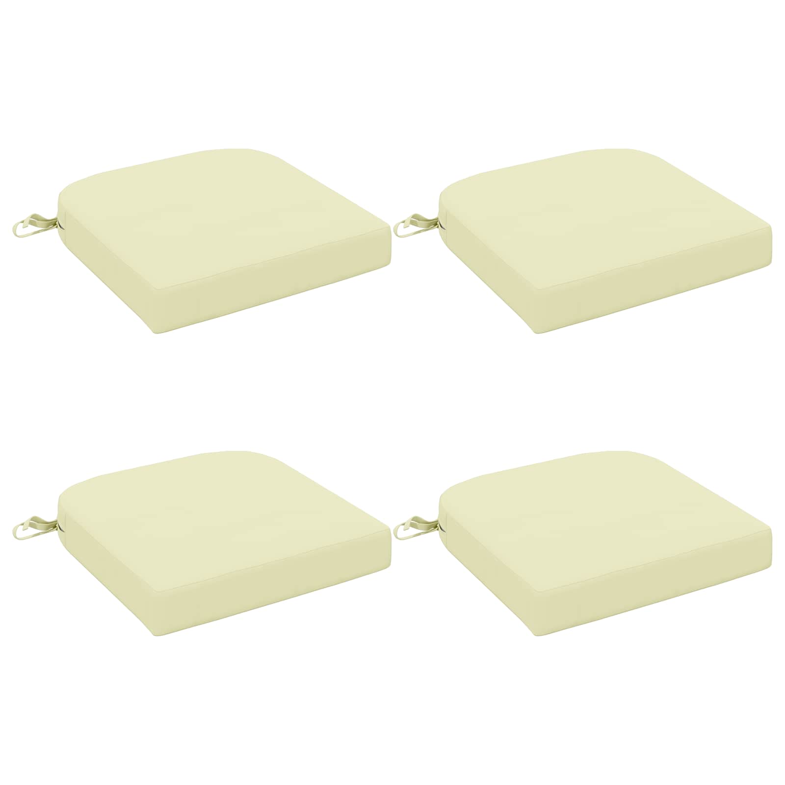 Cuscini per sedile a 4 pezzi SOEST 4 pcs 100% Poliestere Crema