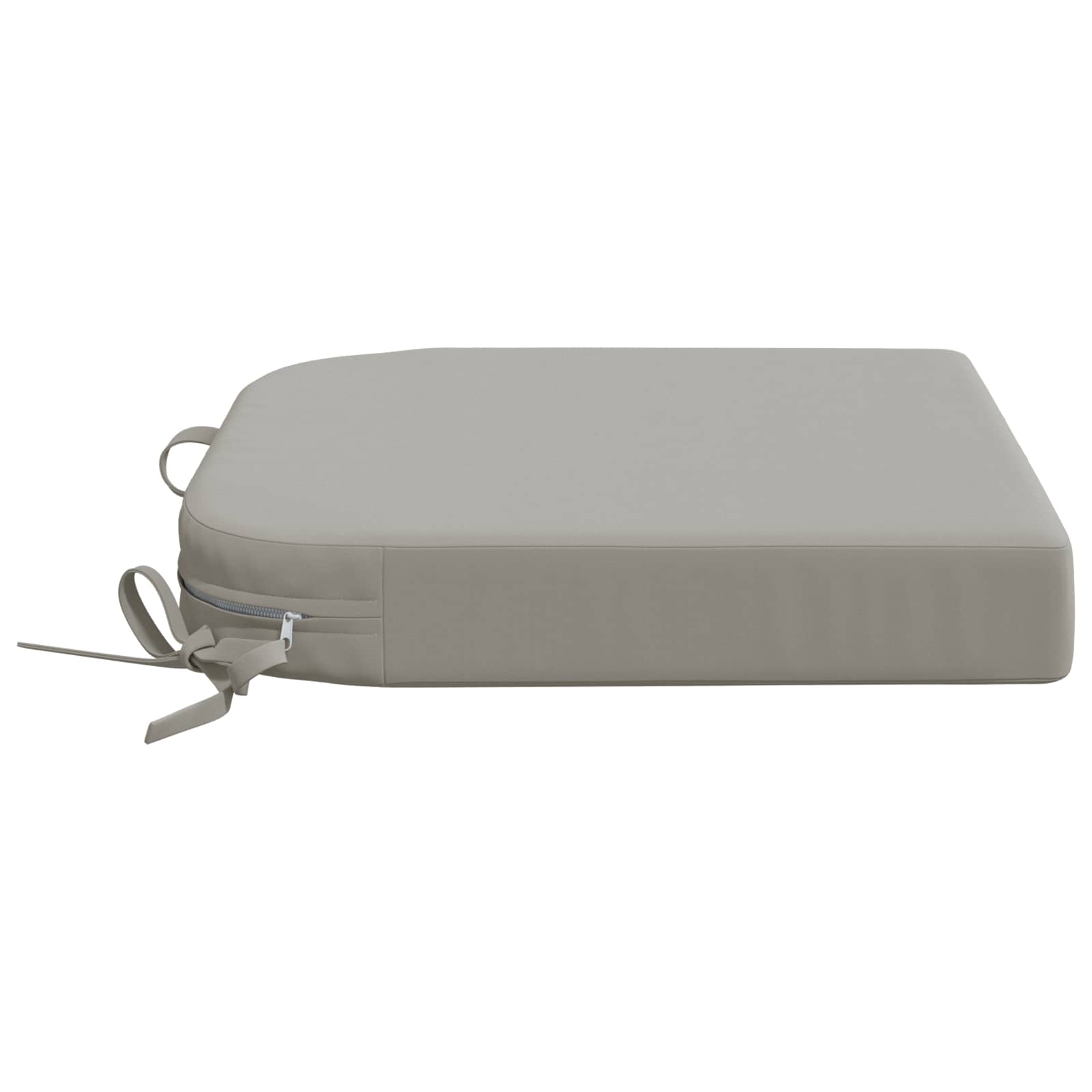 Cuscini per Sedia in 4 Pezzi SOEST 4 pcs 100% Poliestere Grigio