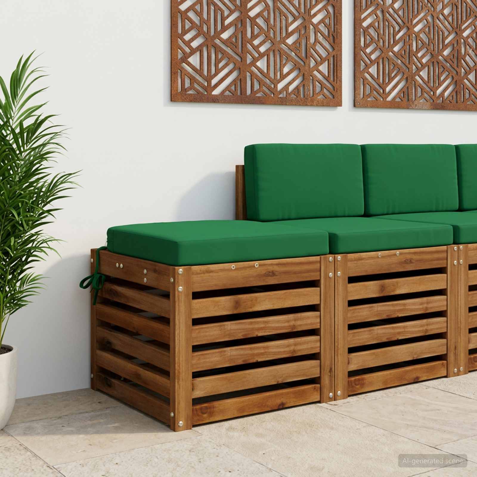 Cuscino per sedile a 1 pezzo SOEST 100% Poliestere Verde
