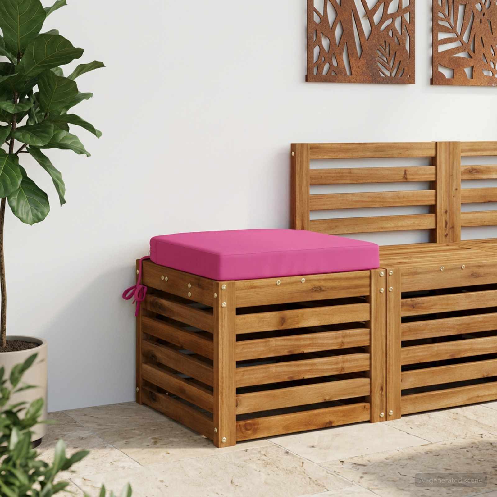 Cuscino per sedile a 1 pezzo SOEST 100% Poliestere Rosa