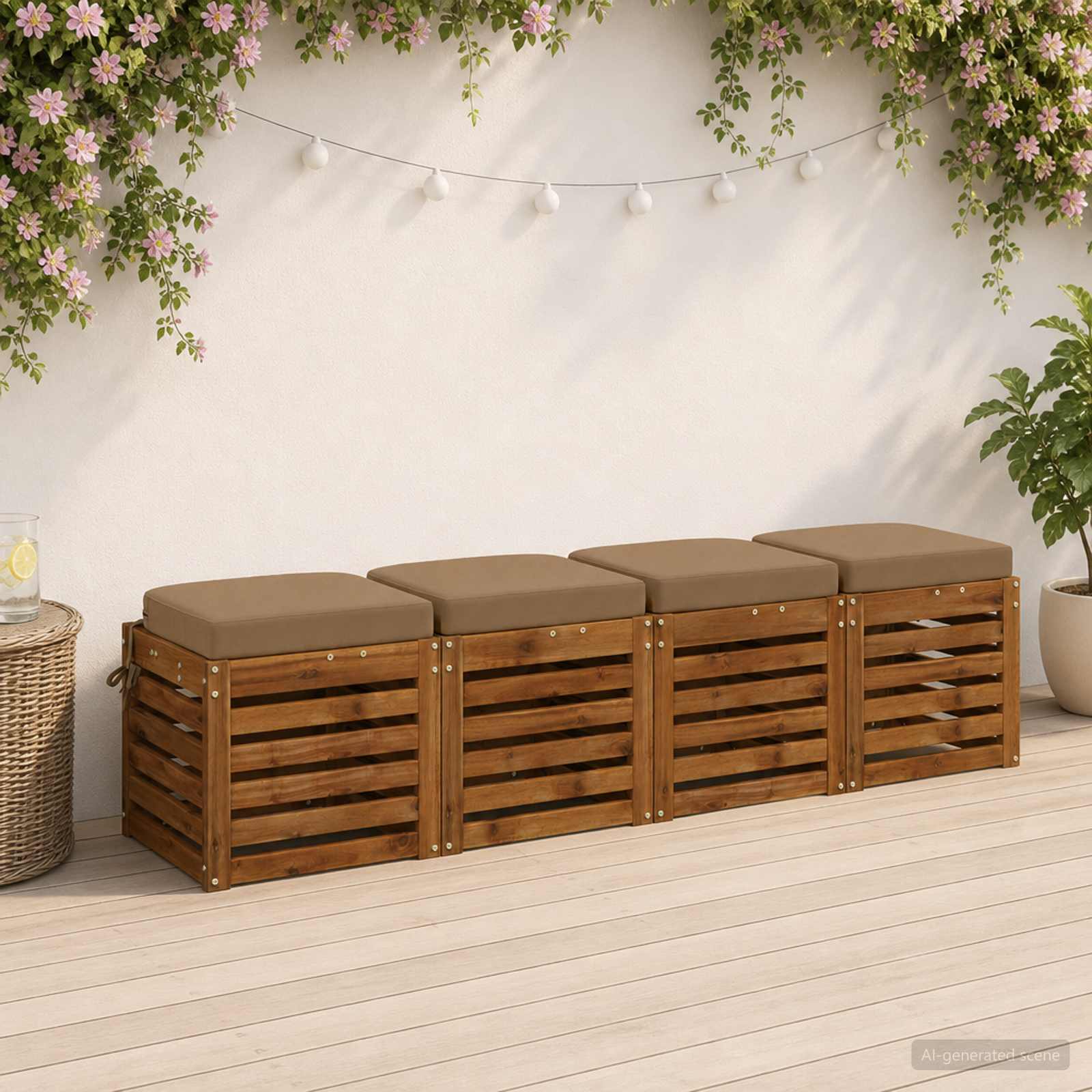 Cuscini per sedile a 4 pezzi SOEST 4 pcs 100% Poliestere