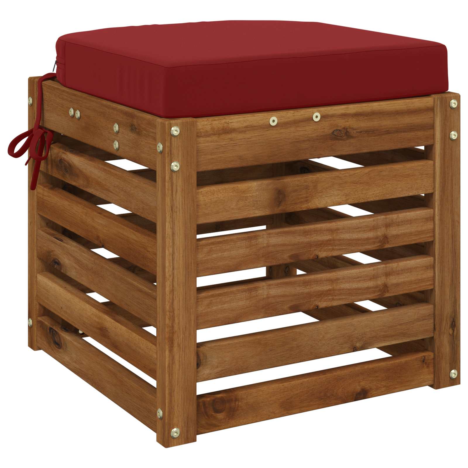 Cuscino per sedile a 1 pezzo SOEST 100% Poliestere Rosso Vino