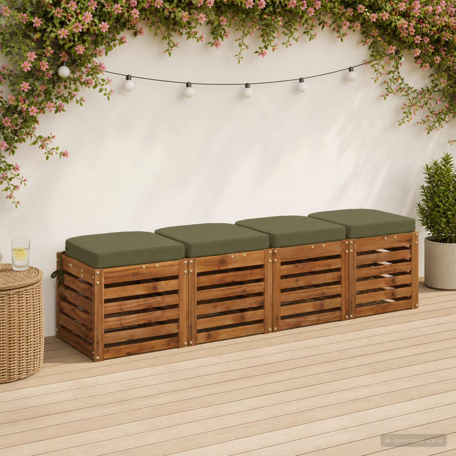 Cuscini per sedile a 4 pezzi SOEST 4 pcs 100% Poliestere