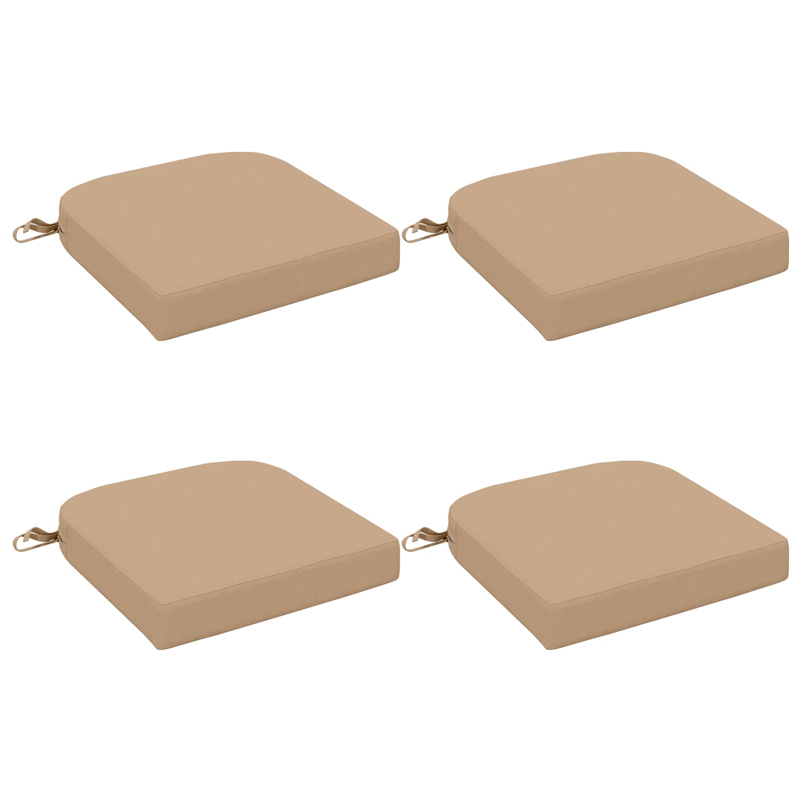 Cuscini per sedile a 4 pezzi SOEST 4 pcs 100% Poliestere Sabbia
