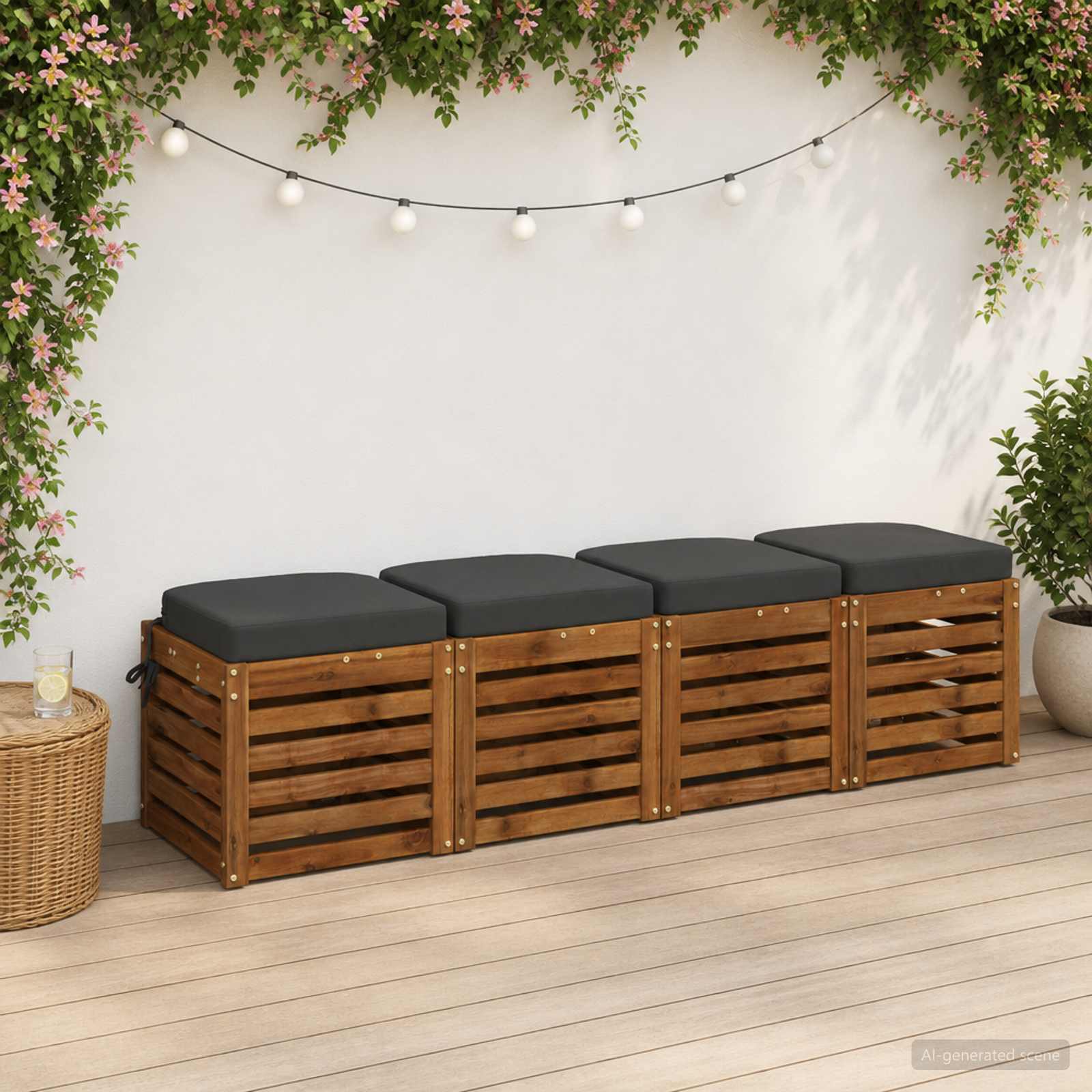 Cuscini per sedile a 4 pezzi SOEST 4 pcs 100% Poliestere