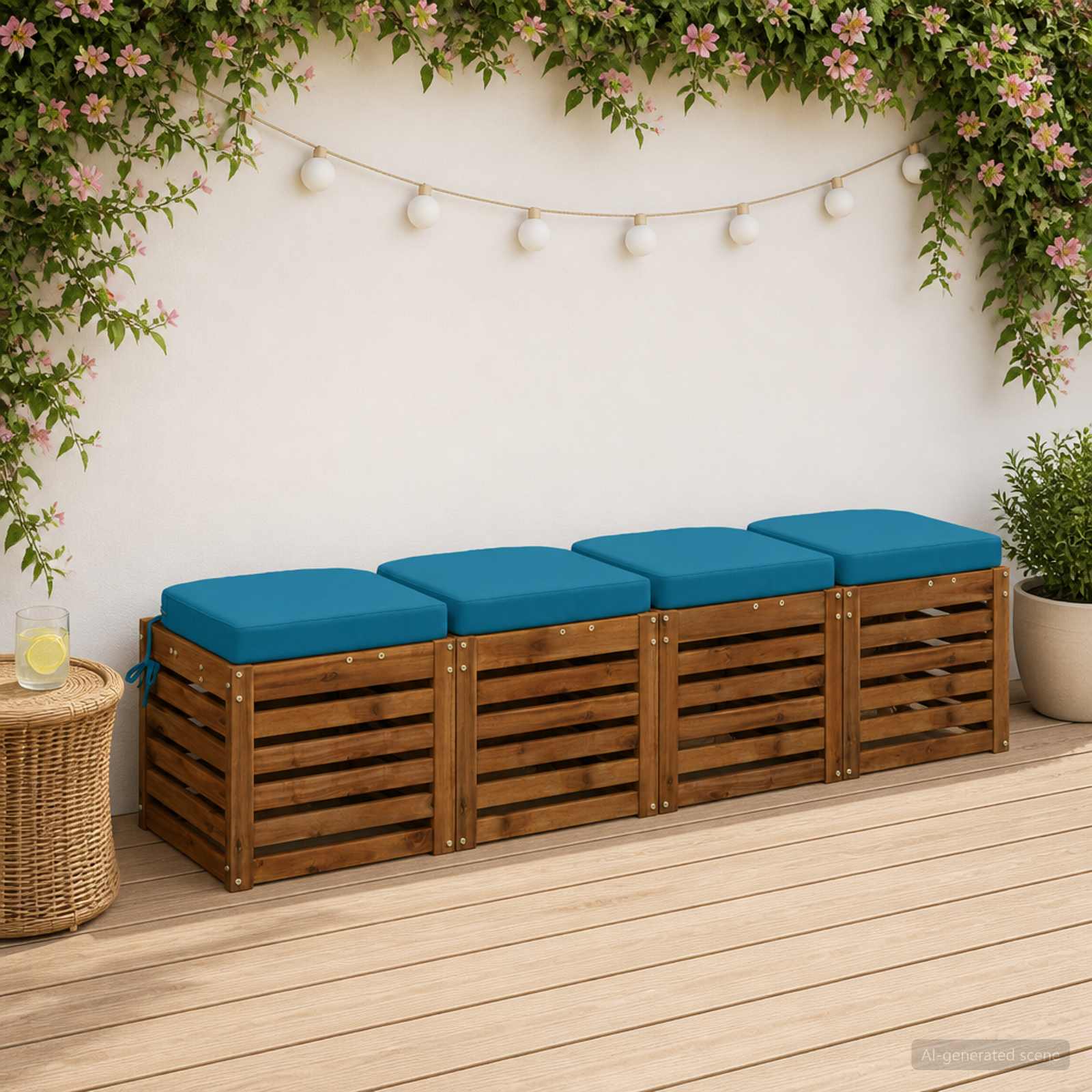 Cuscini per sedile a 4 pezzi SOEST 4 pcs 100% Poliestere