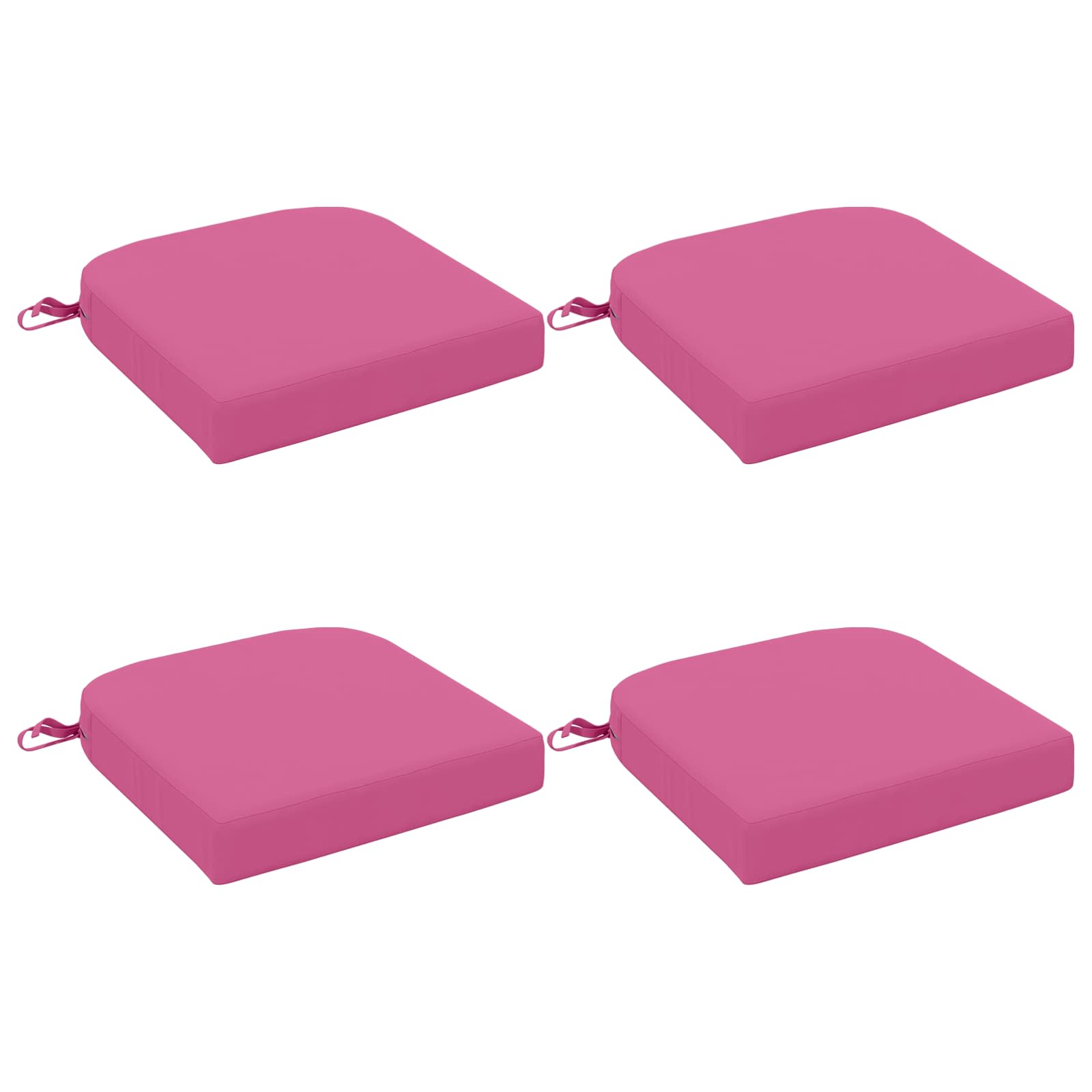 Cuscini per sedile a 4 pezzi SOEST 4 pcs 100% Poliestere Rosa