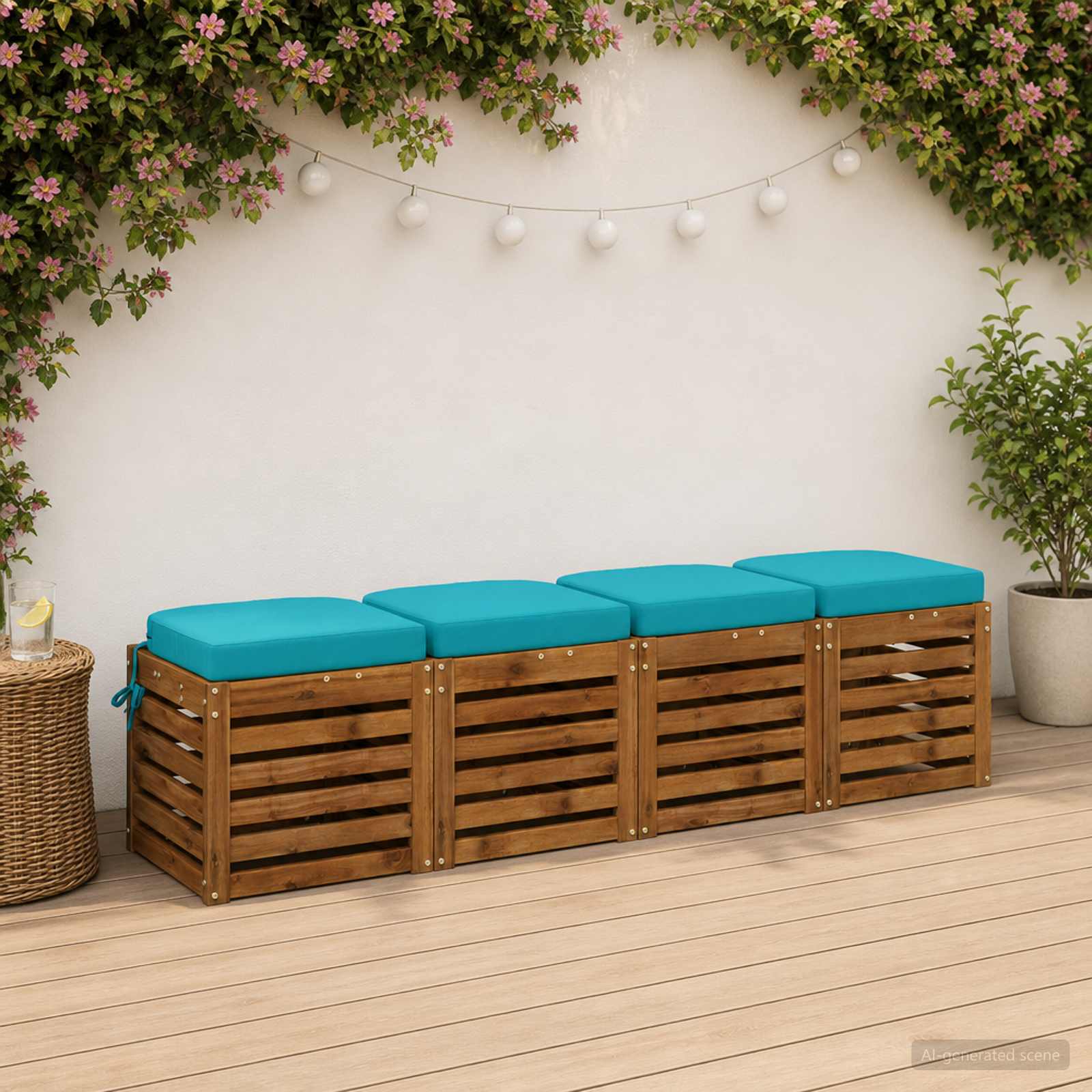 Cuscini per sedile a 4 pezzi SOEST 4 pcs 100% Poliestere