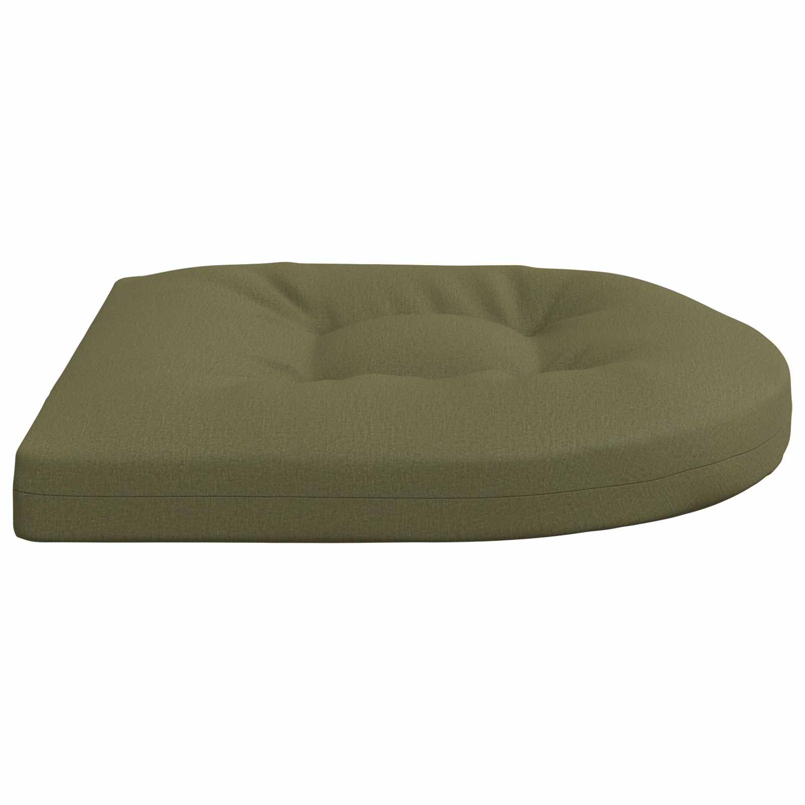 Cuscini per Sedia in 4 Pezzi 4 pz 100% Poliestere Verde Oliva