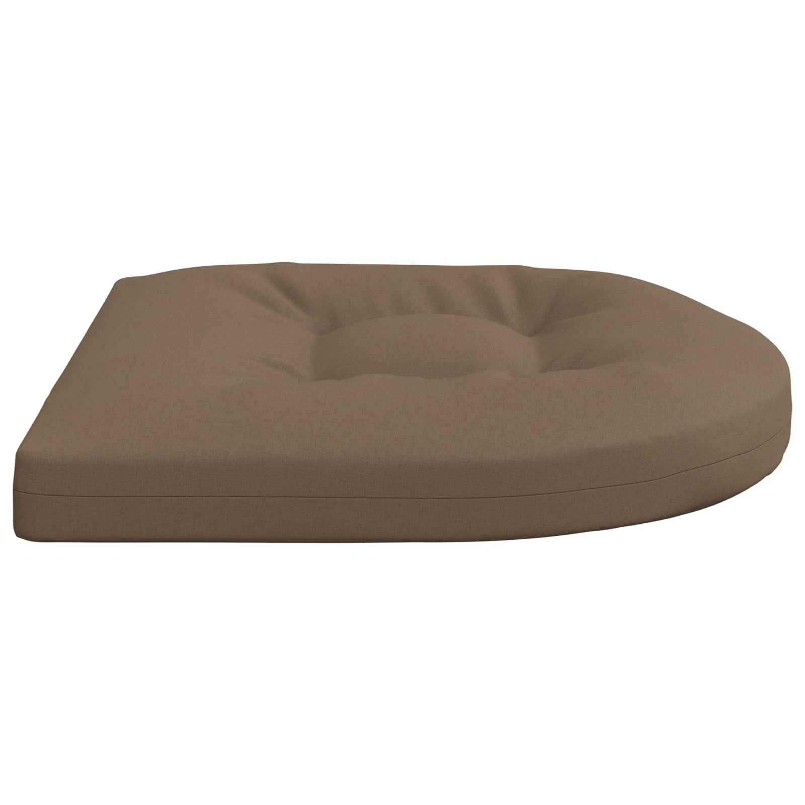 Cuscini per Sedia in 4 Pezzi 4 pz 100% Poliestere Tortora