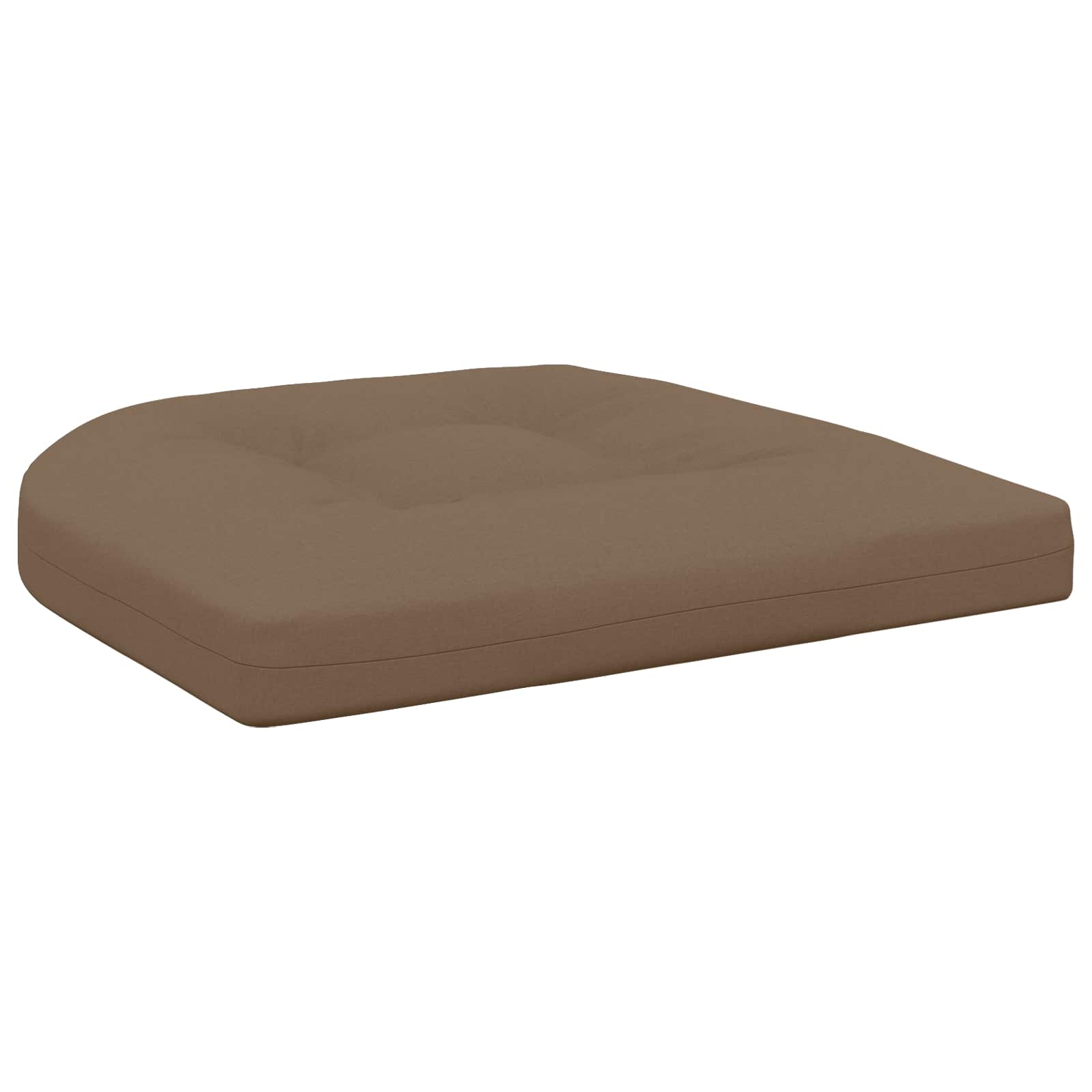 Cuscini per Sedia in 4 Pezzi 4 pz 100% Poliestere Tortora