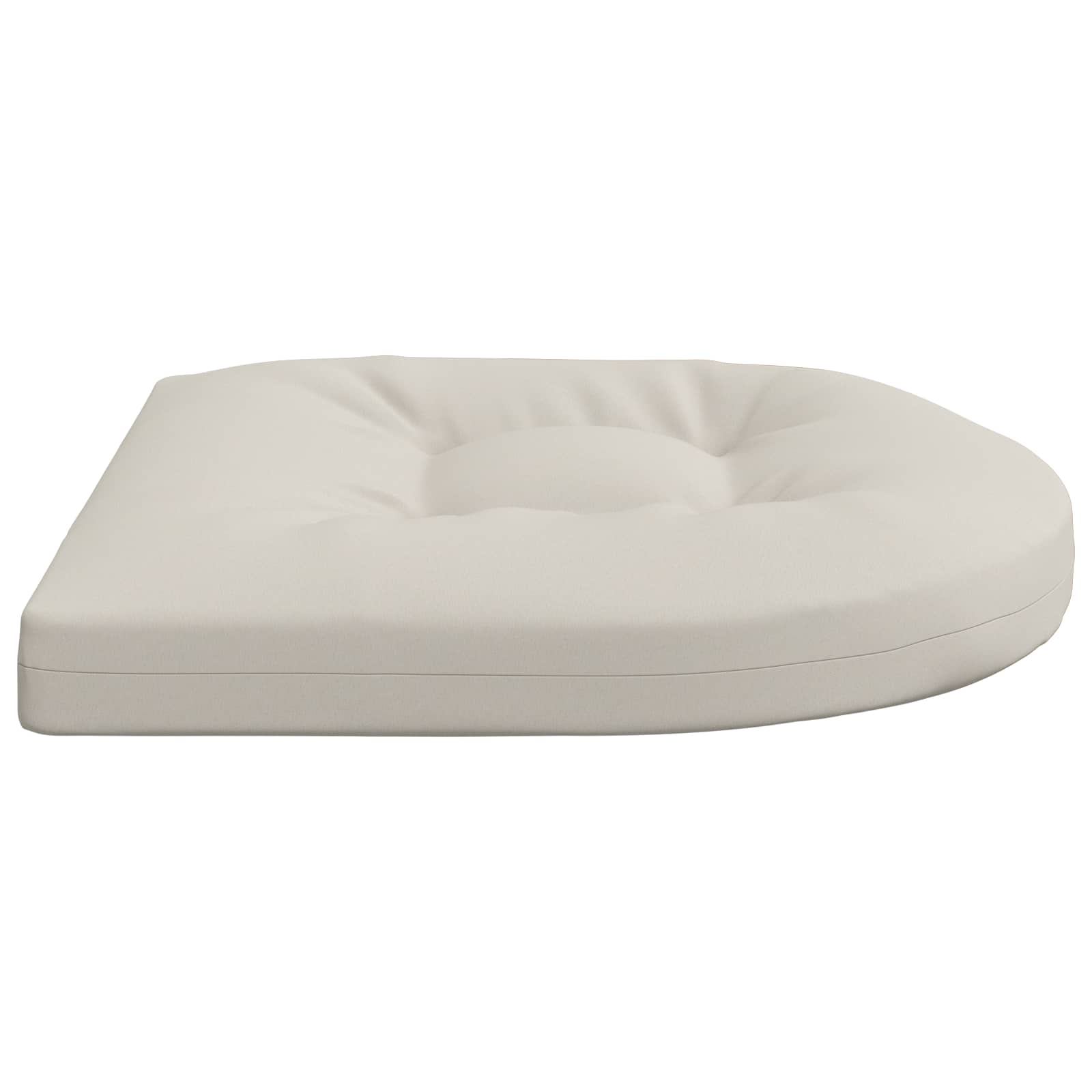 Cuscini per Sedia in 4 Pezzi 4 pz 100% Poliestere Bianco