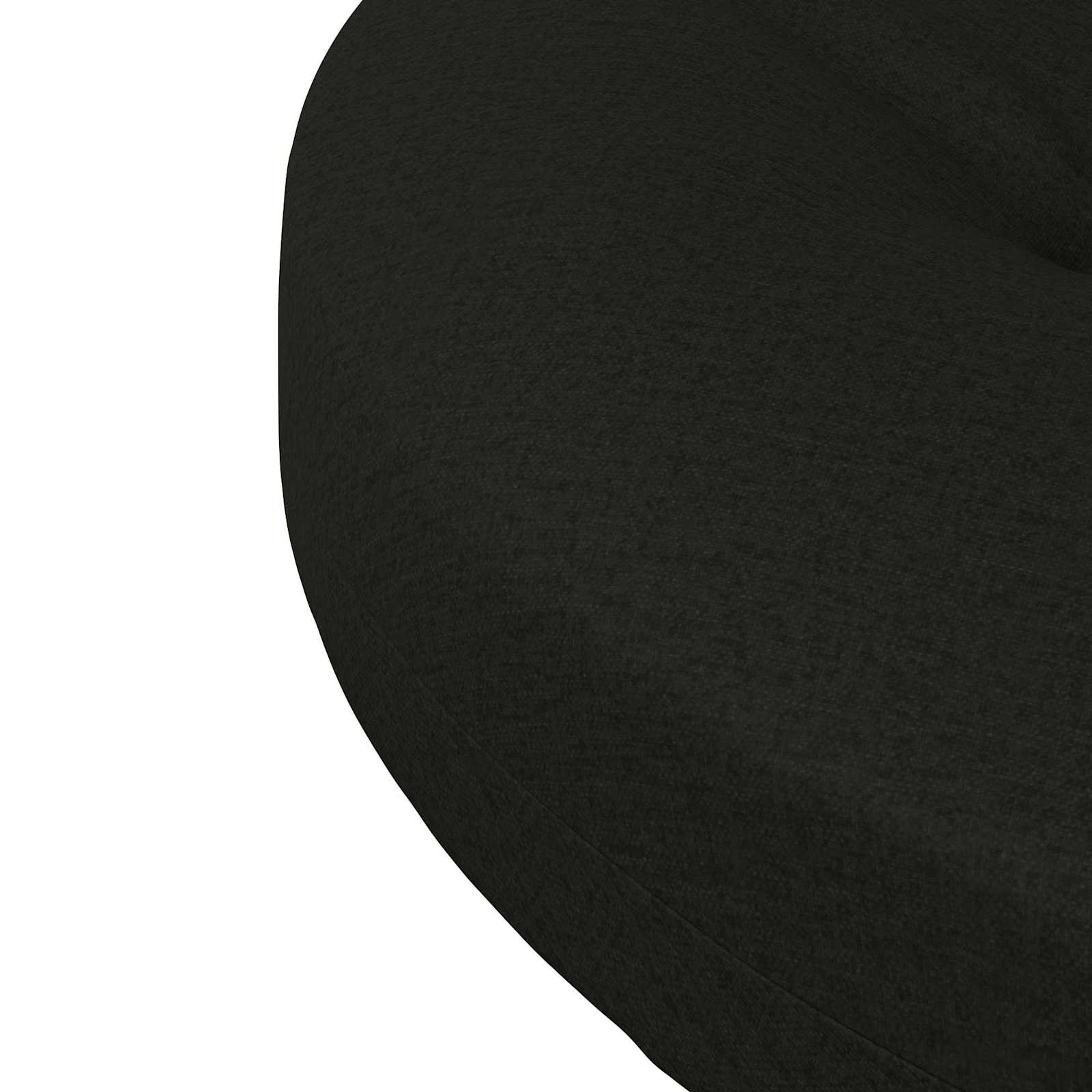 Cuscini per Sedia in 4 Pezzi 4 pz 100% Poliestere Nero