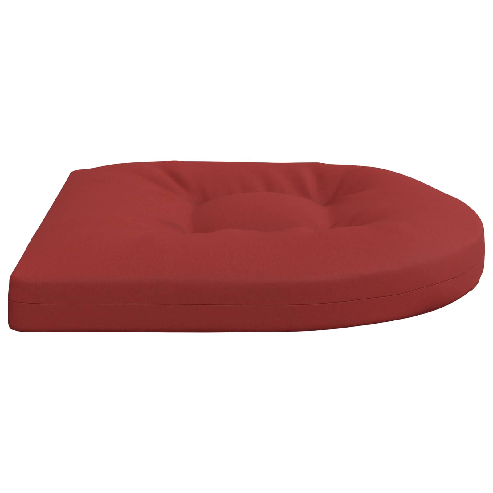 Cuscini per Sedia in 4 Pezzi 4 pz 100% Poliestere Rosso