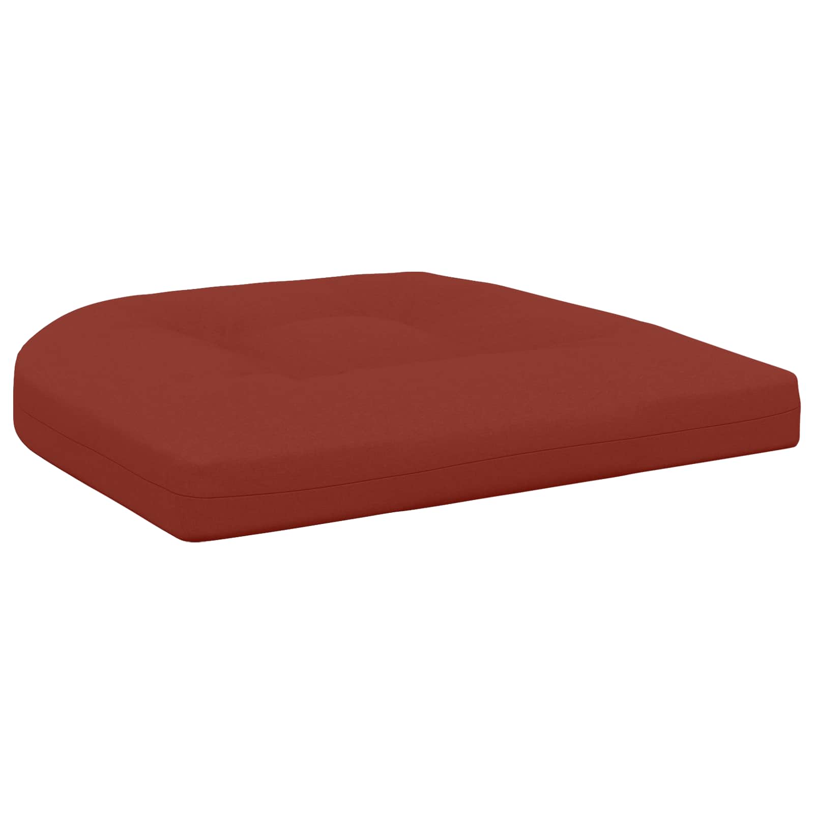 Cuscini per Sedia in 4 Pezzi 4 pz 100% Poliestere Rosso