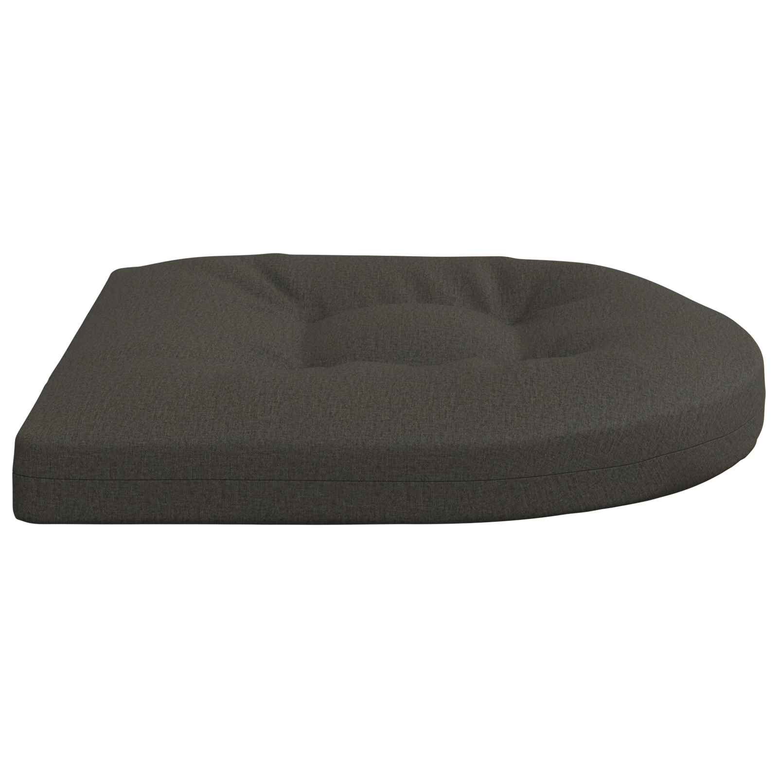 Cuscini per Sedia in 4 Pezzi 4 pz 100% Poliestere Antracite