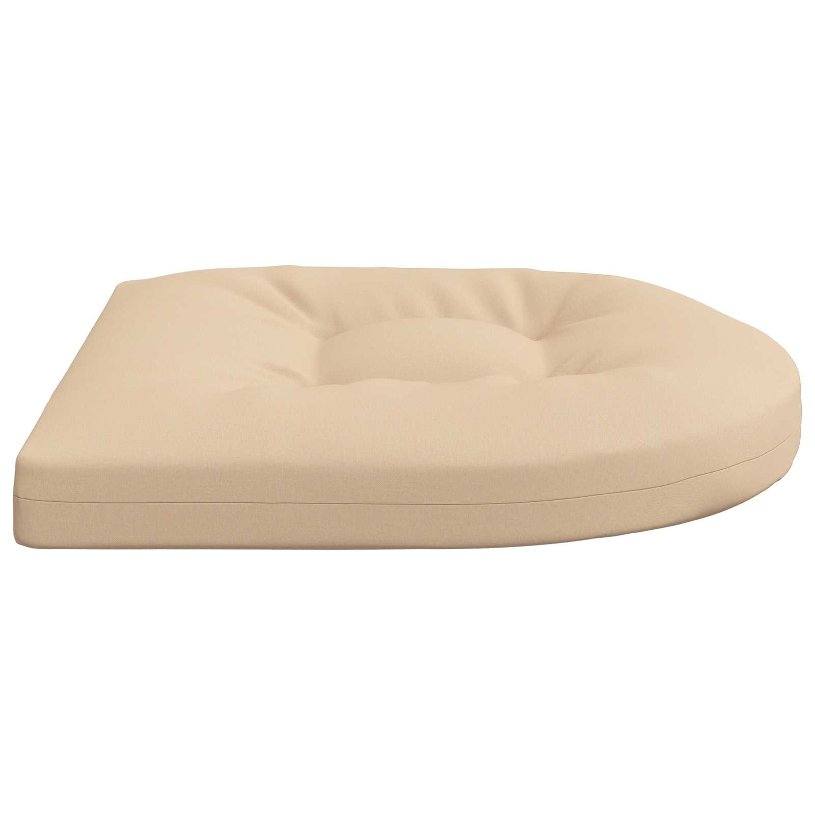 Cuscini per Sedia in 4 Pezzi 4 pz 100% Poliestere Crema