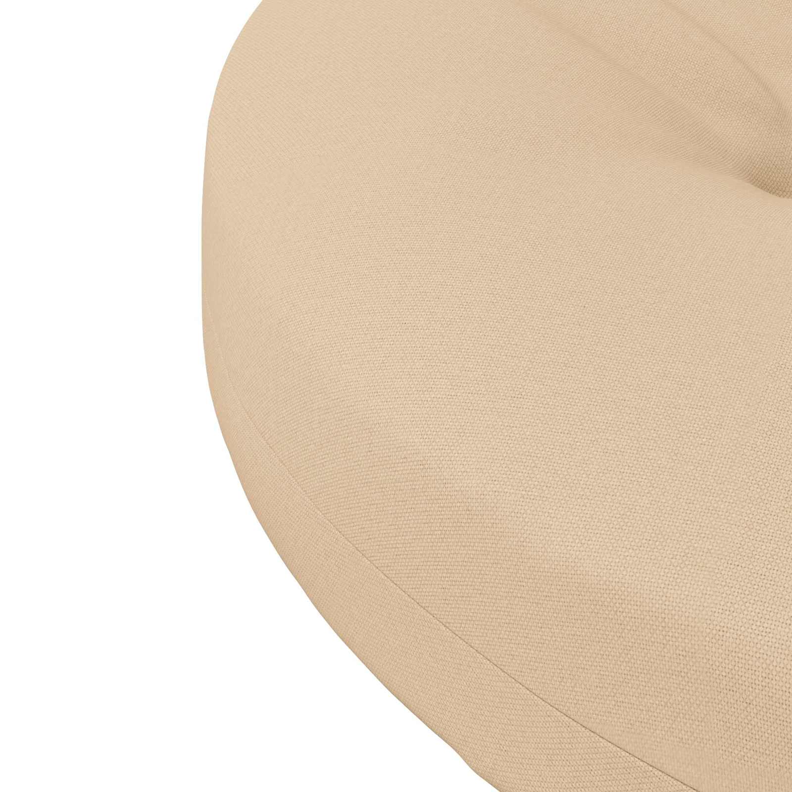Cuscini per Sedia in 4 Pezzi 4 pz 100% Poliestere Crema