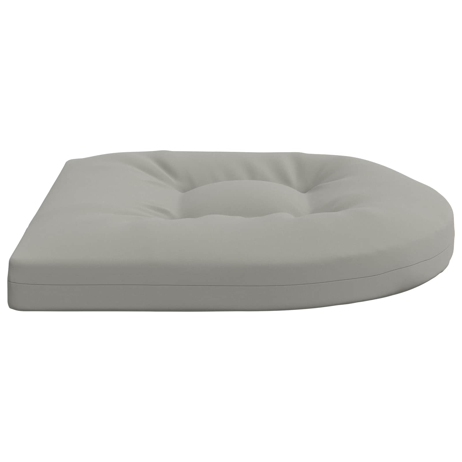 Cuscini per Sedia in 4 Pezzi 4 pz 100% Poliestere Grigio
